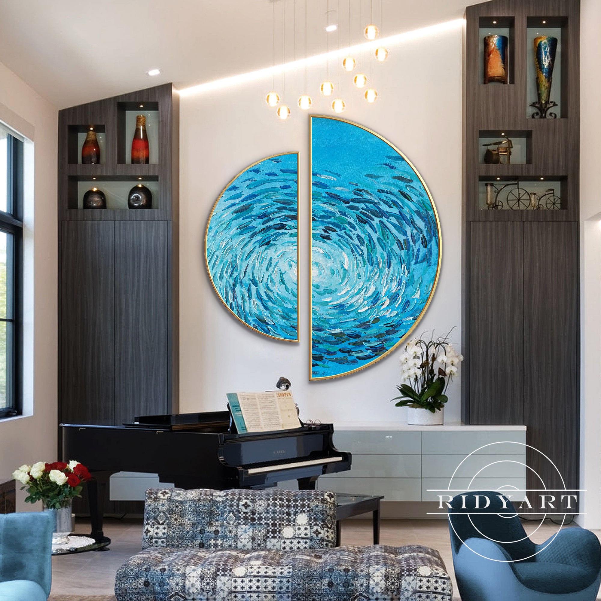 Koi fish wall art_888
