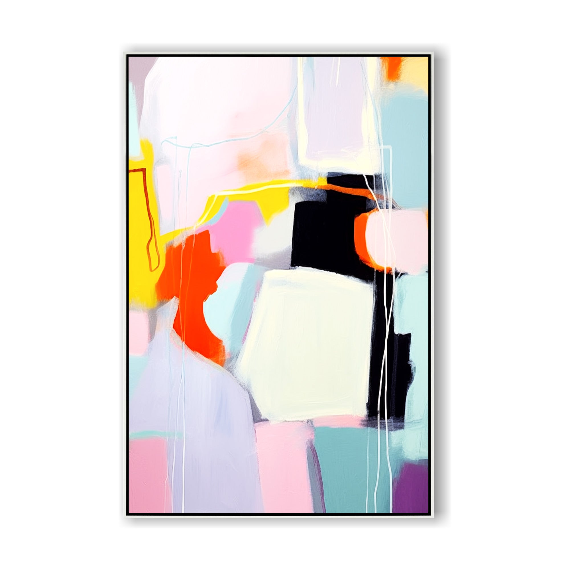 Large Colorful Abstract Painting