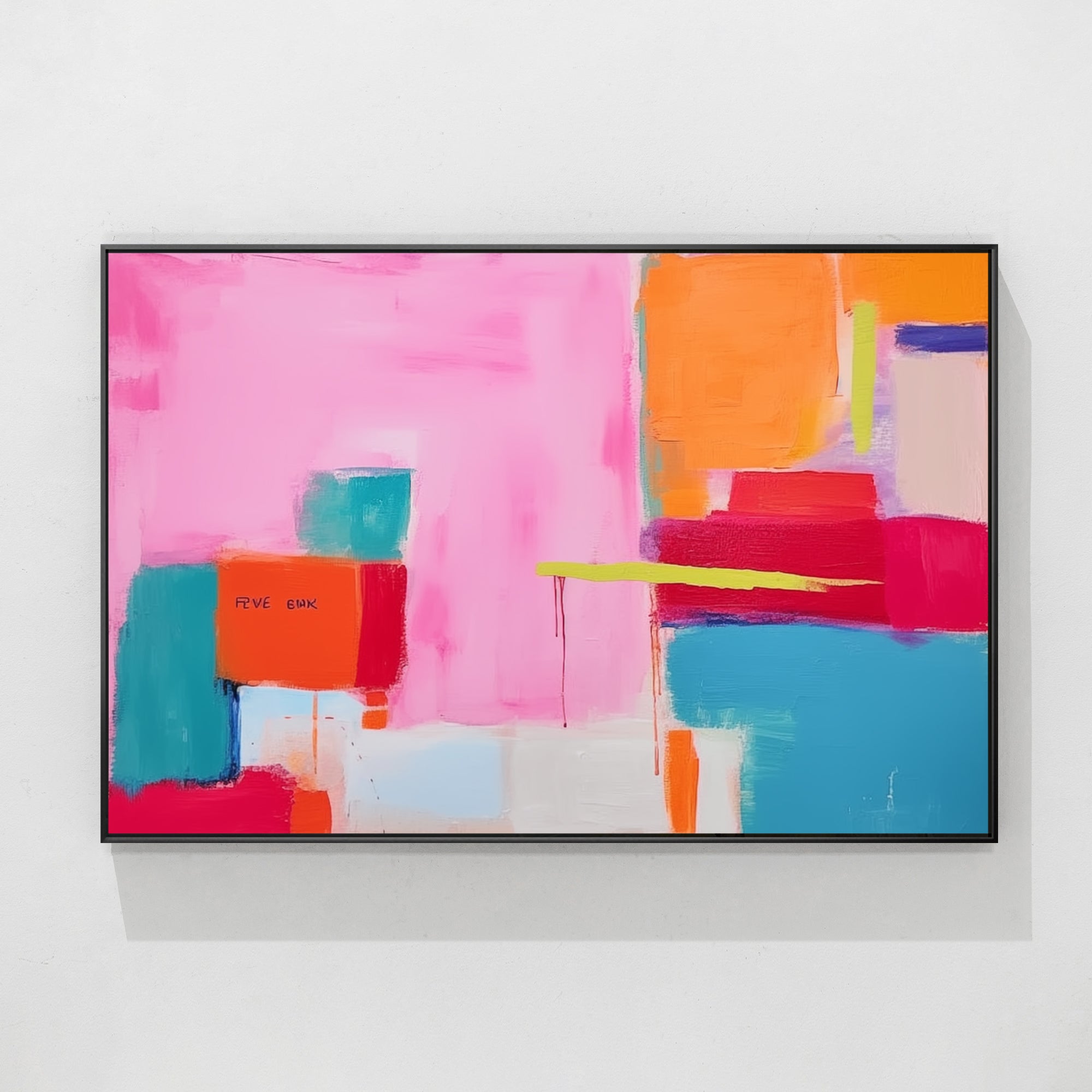 Large Colorful Abstract Painting