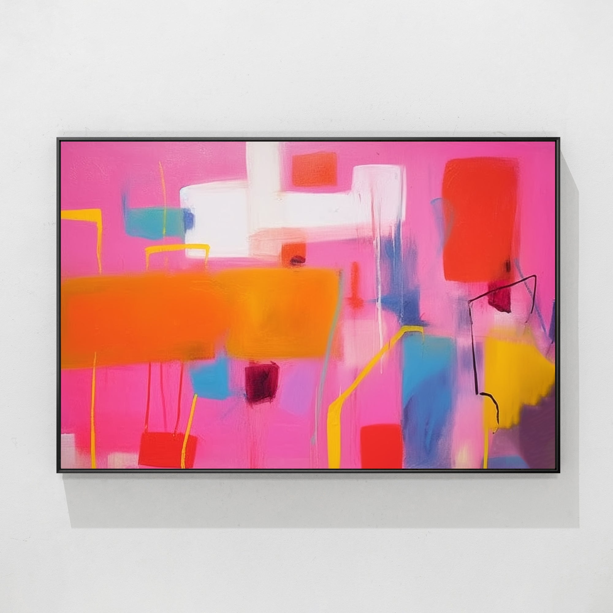 Large Colorful Abstract Painting