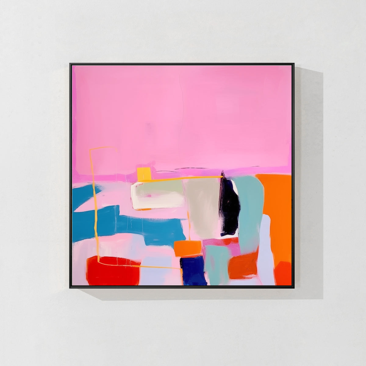 Large Colorful Abstract Painting for Modern Spaces