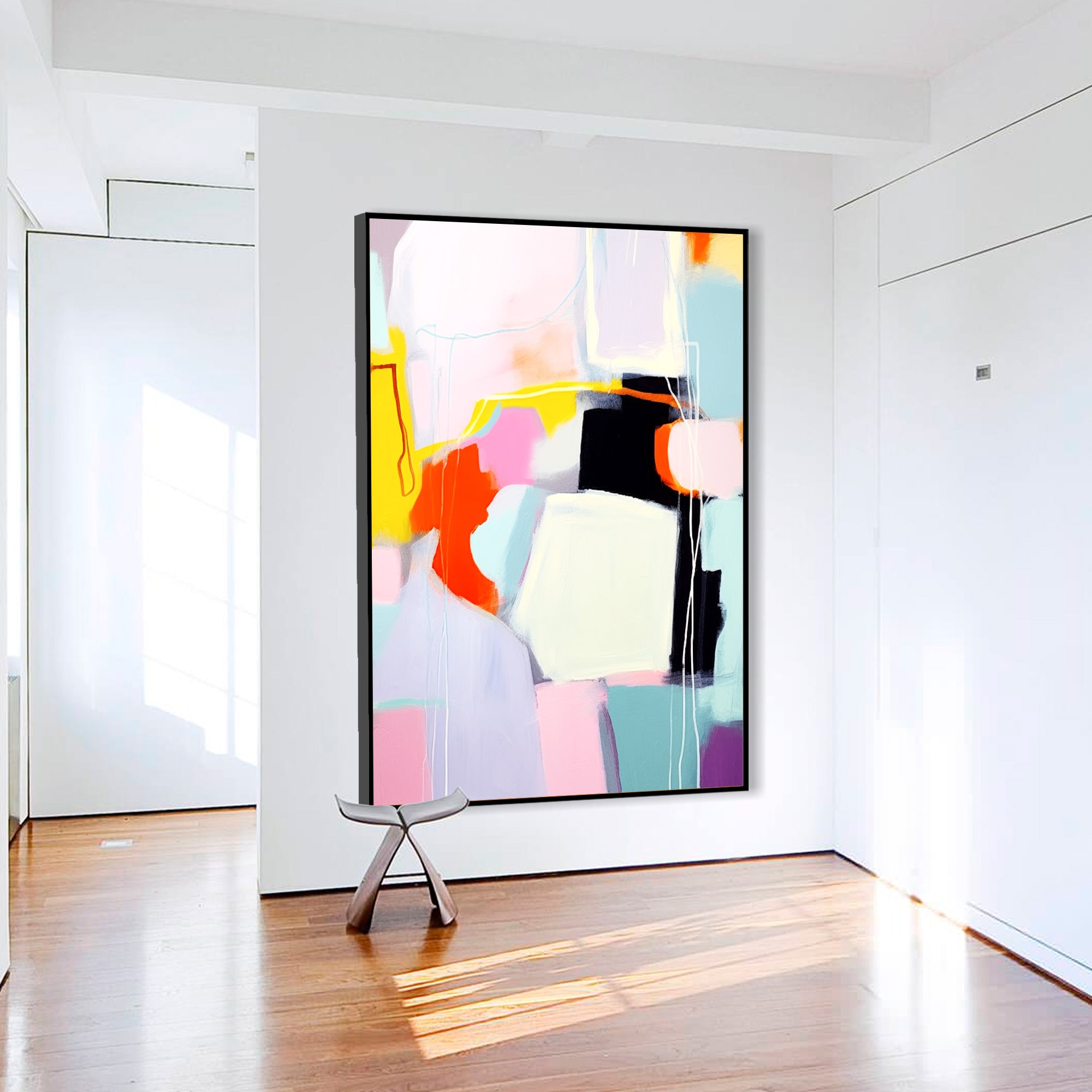 Large Colorful Abstract Painting