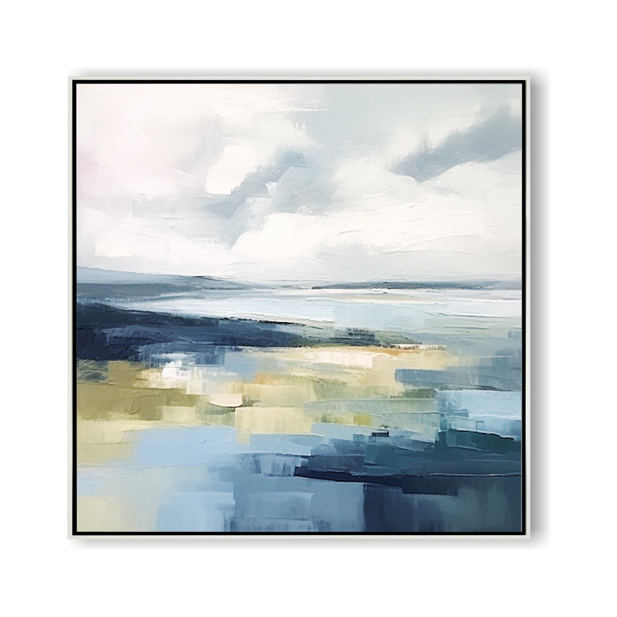 Large Original Blue Ocean Abstract Painting