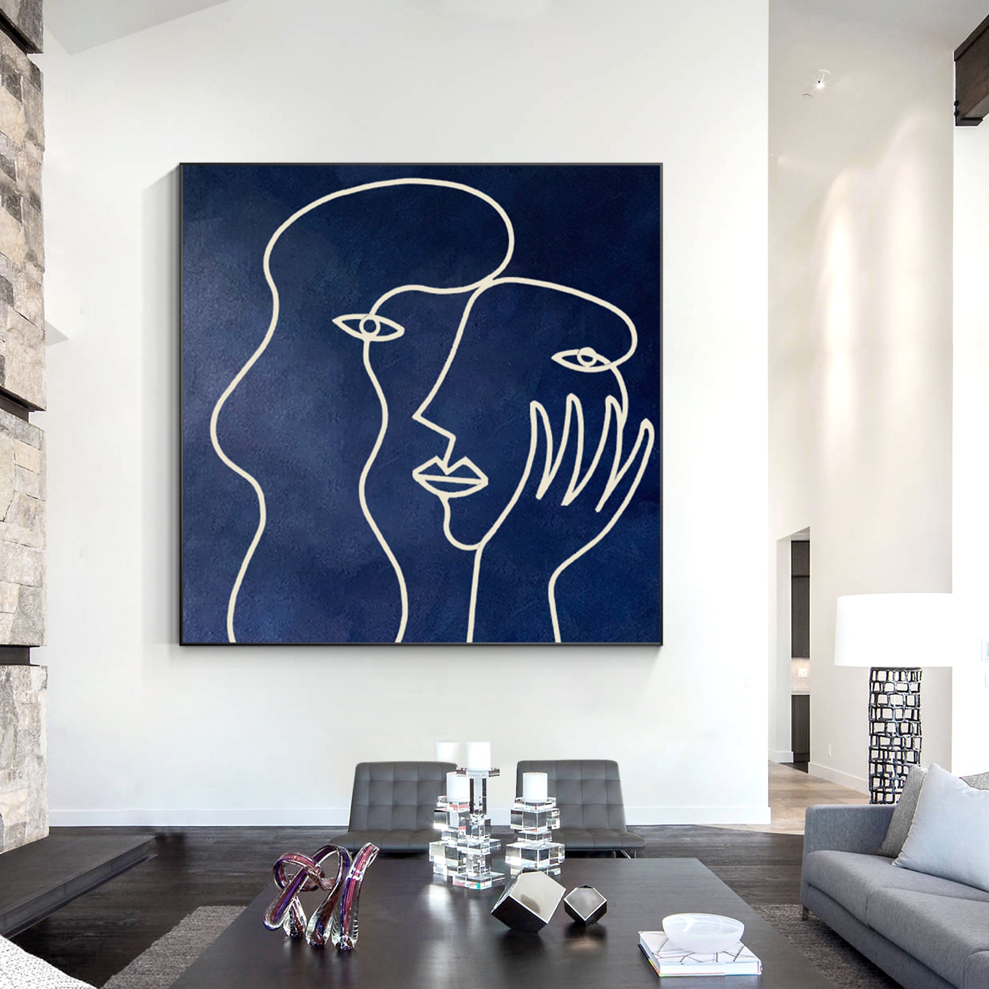 Picasso one line Canvas Painting