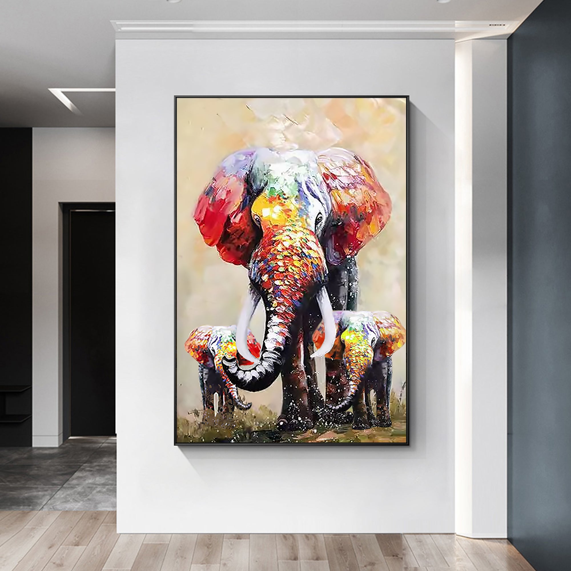 Luxury Glamourous Wildlife Oil Painting