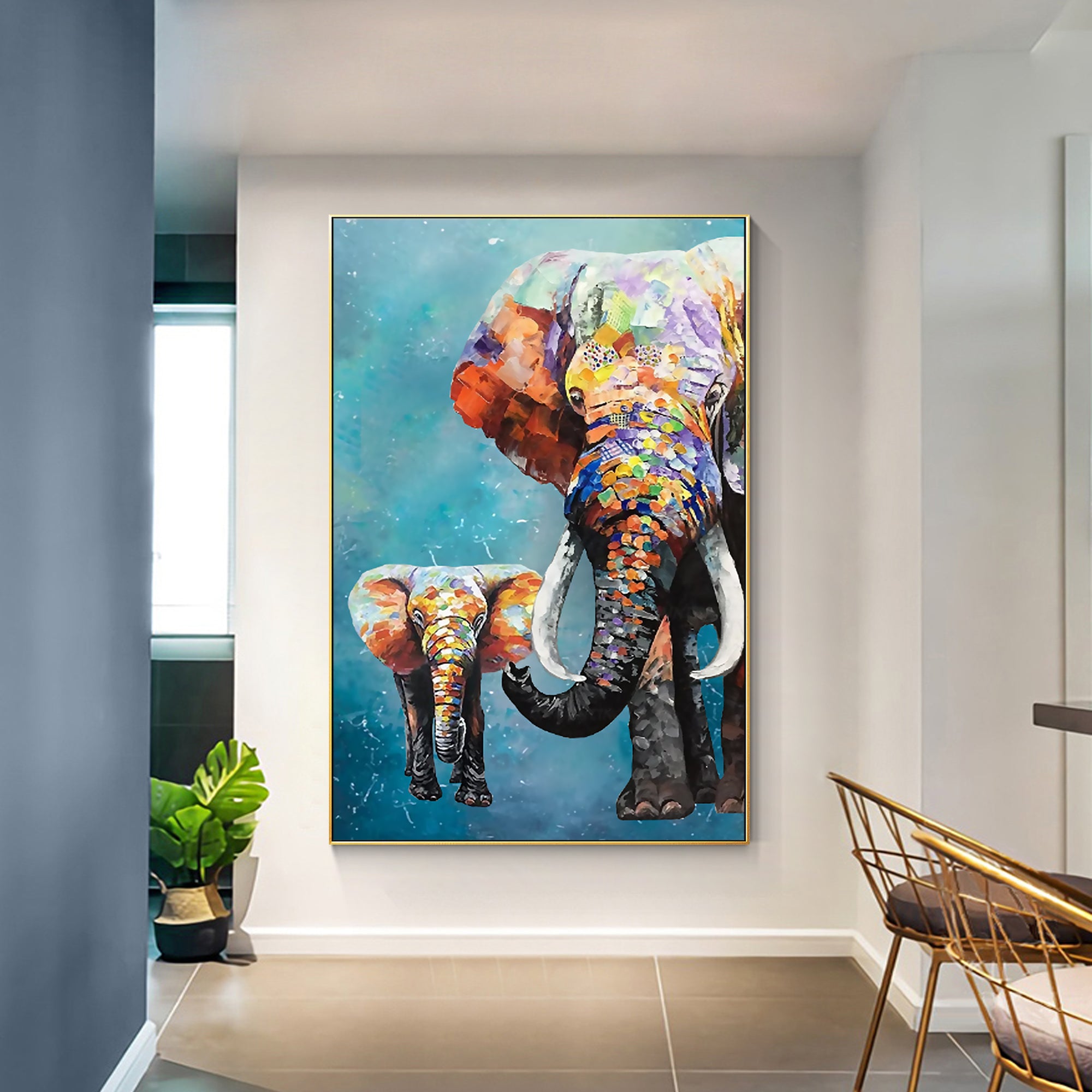 Luxury Glamourous Wildlife Oil Painting