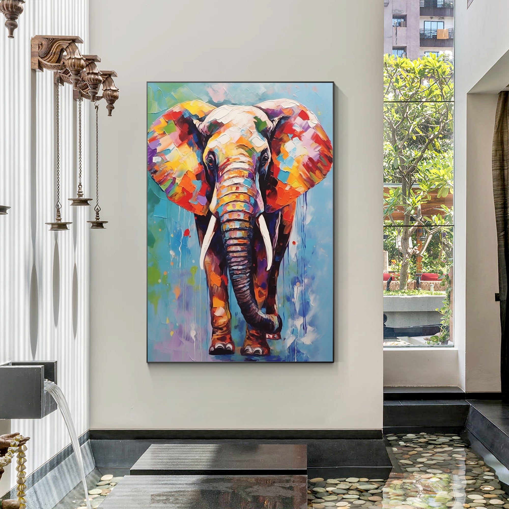 Luxury elephant Painting African Animal Art