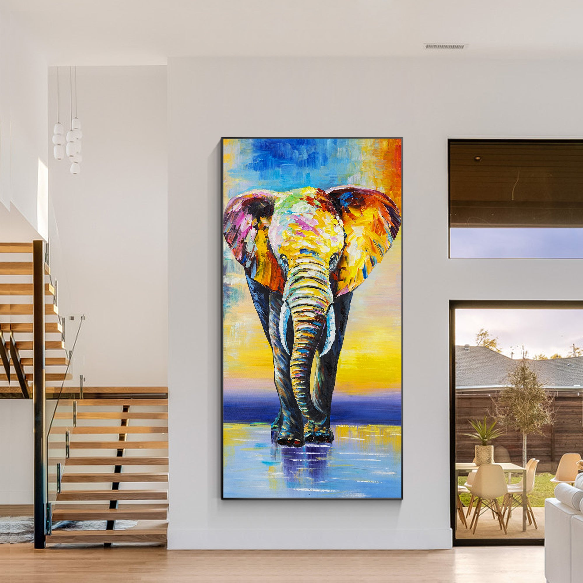 Luxury Glamourous Wildlife Oil Painting