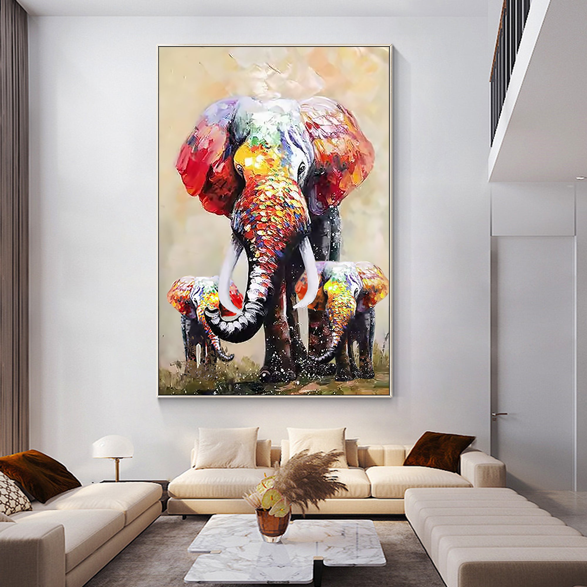 Luxury Glamourous Wildlife Oil Painting