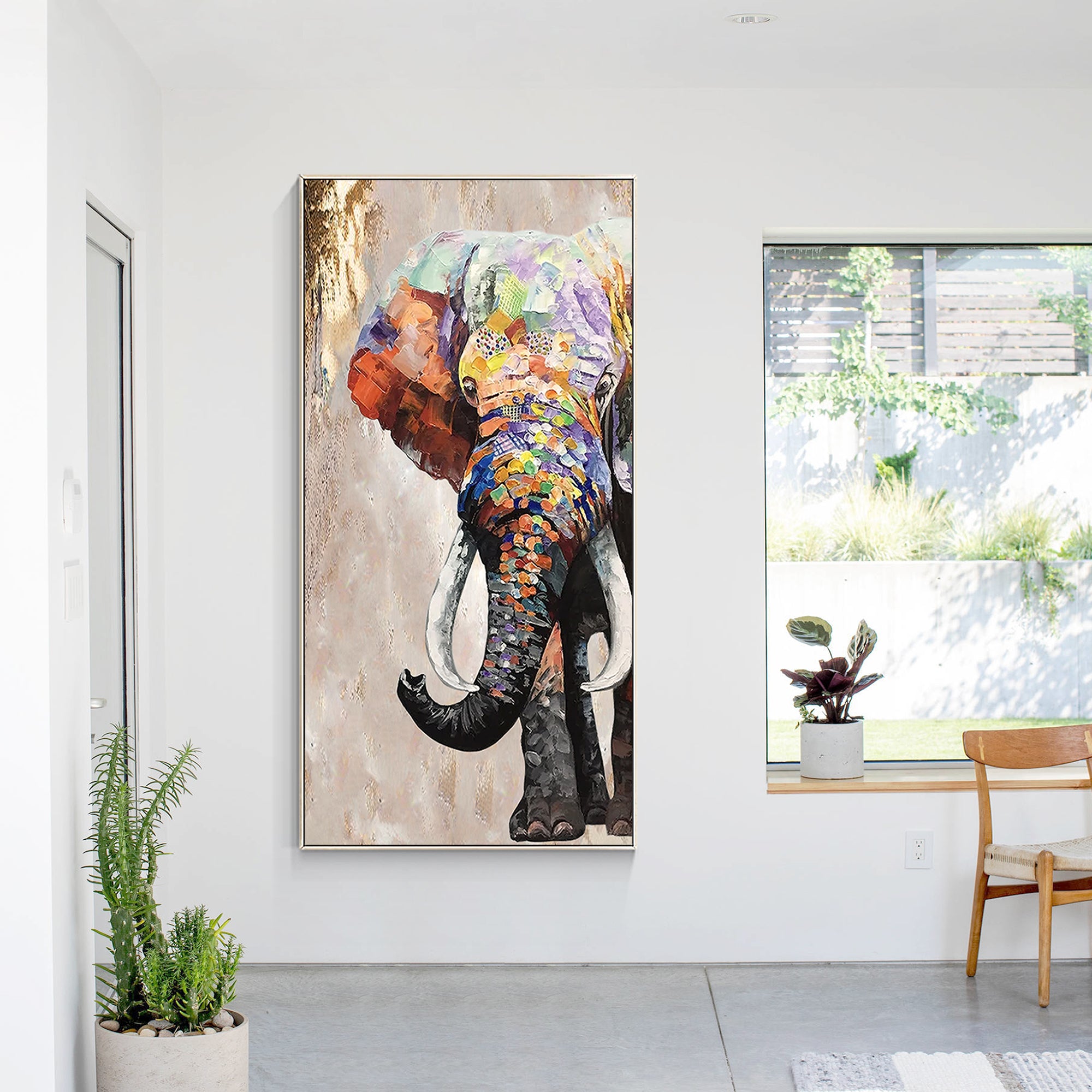 Elephant Painting Boho Art