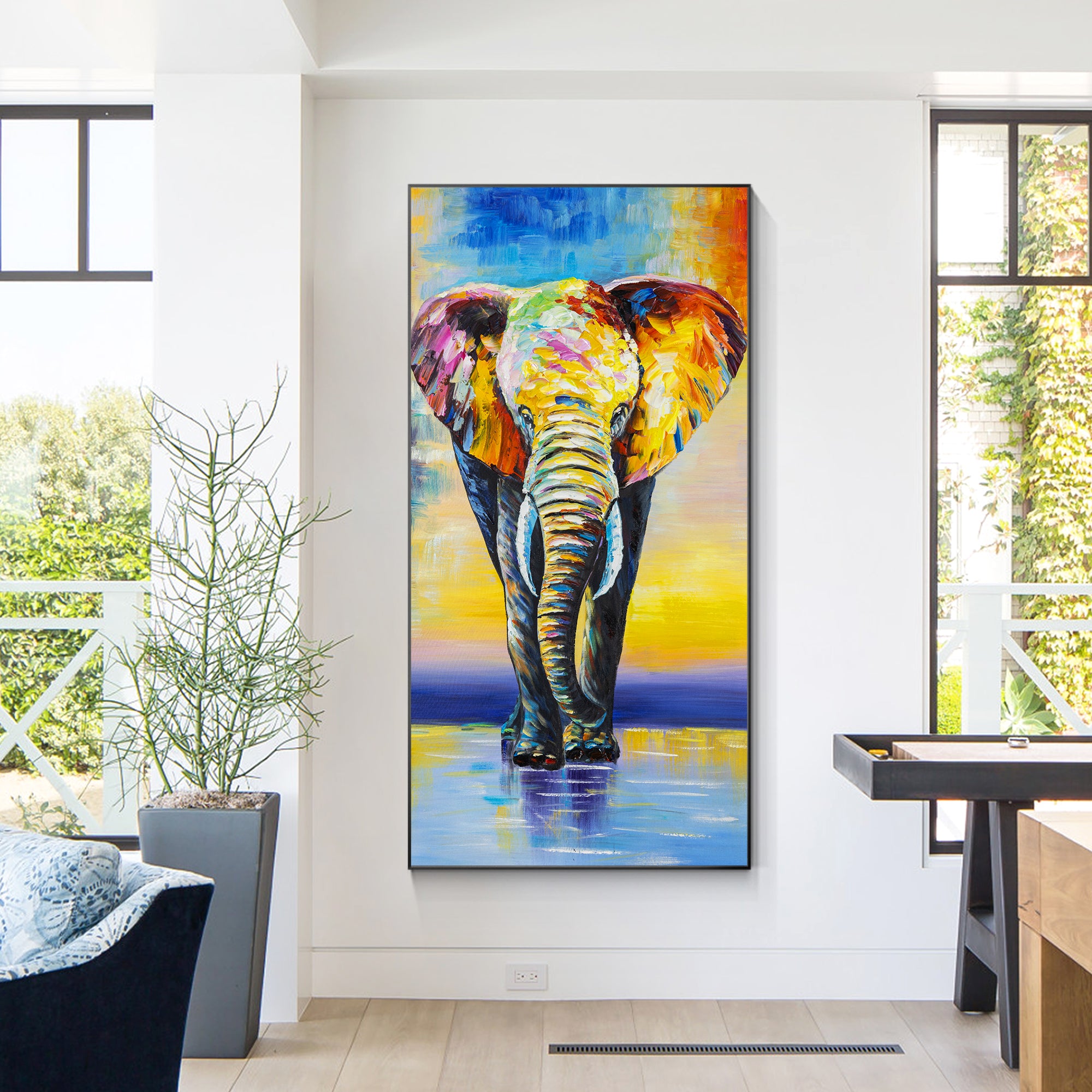 Luxury Glamourous Wildlife Oil Painting