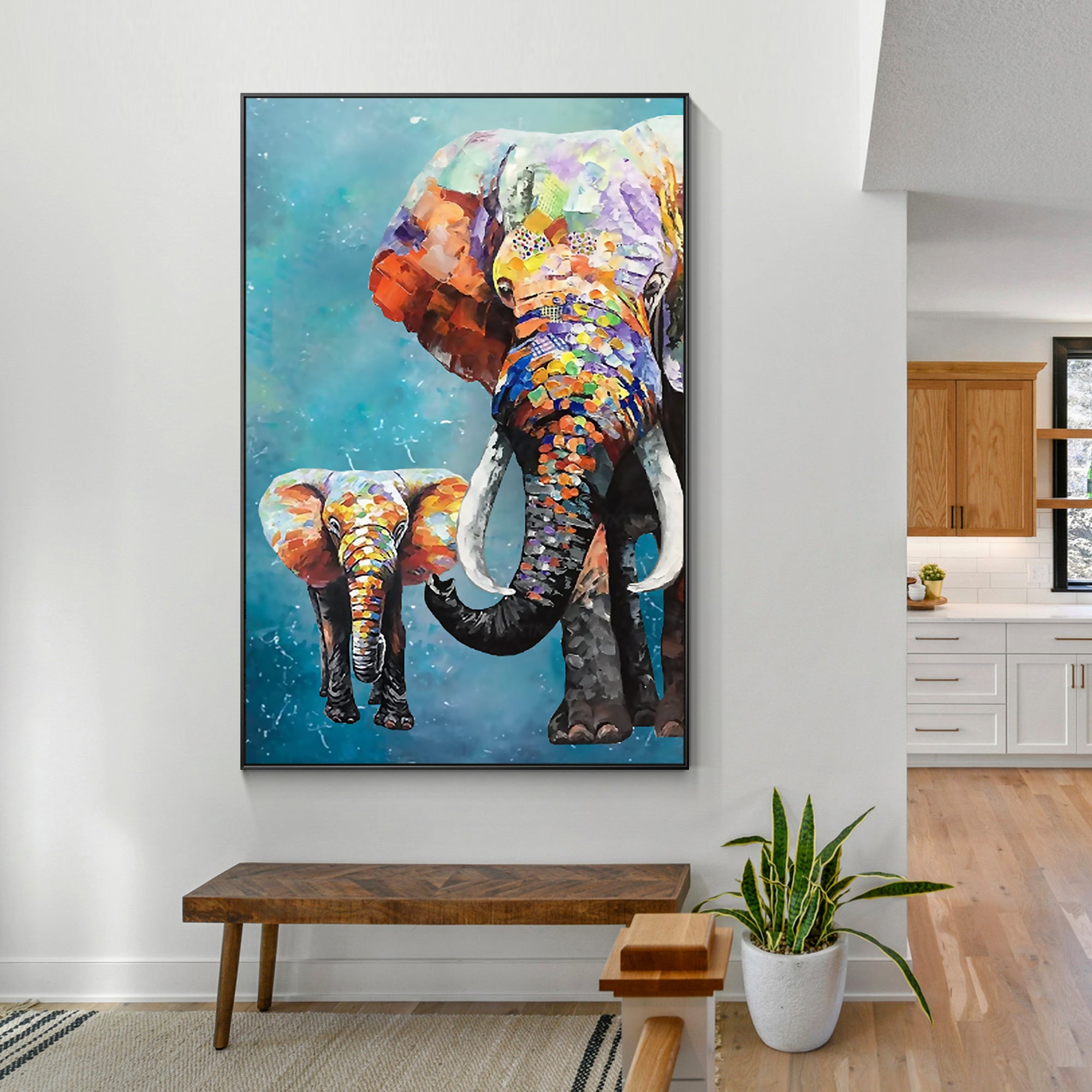 Luxury Glamourous Wildlife Oil Painting