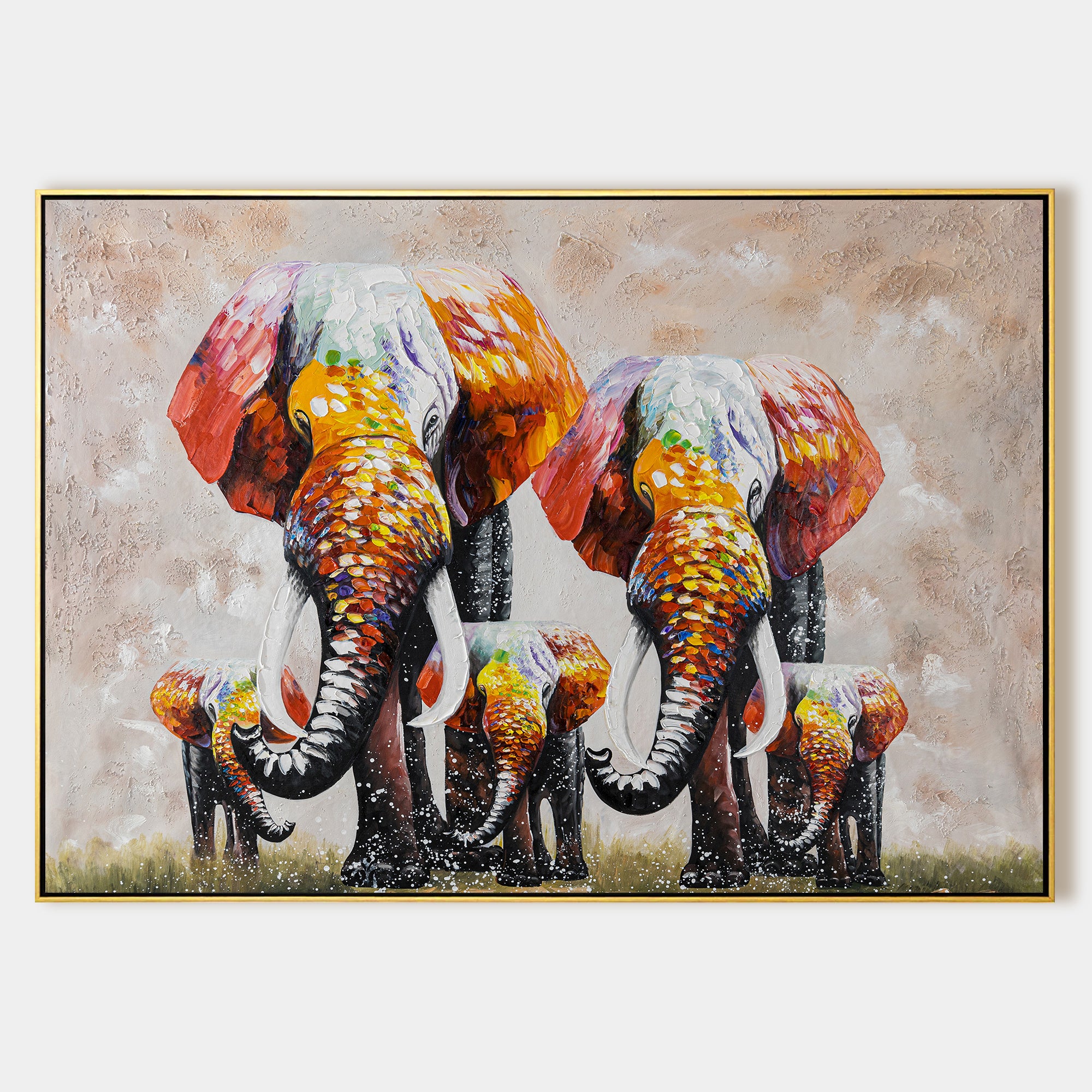 Luxury Glamourous Wildlife Oil Painting