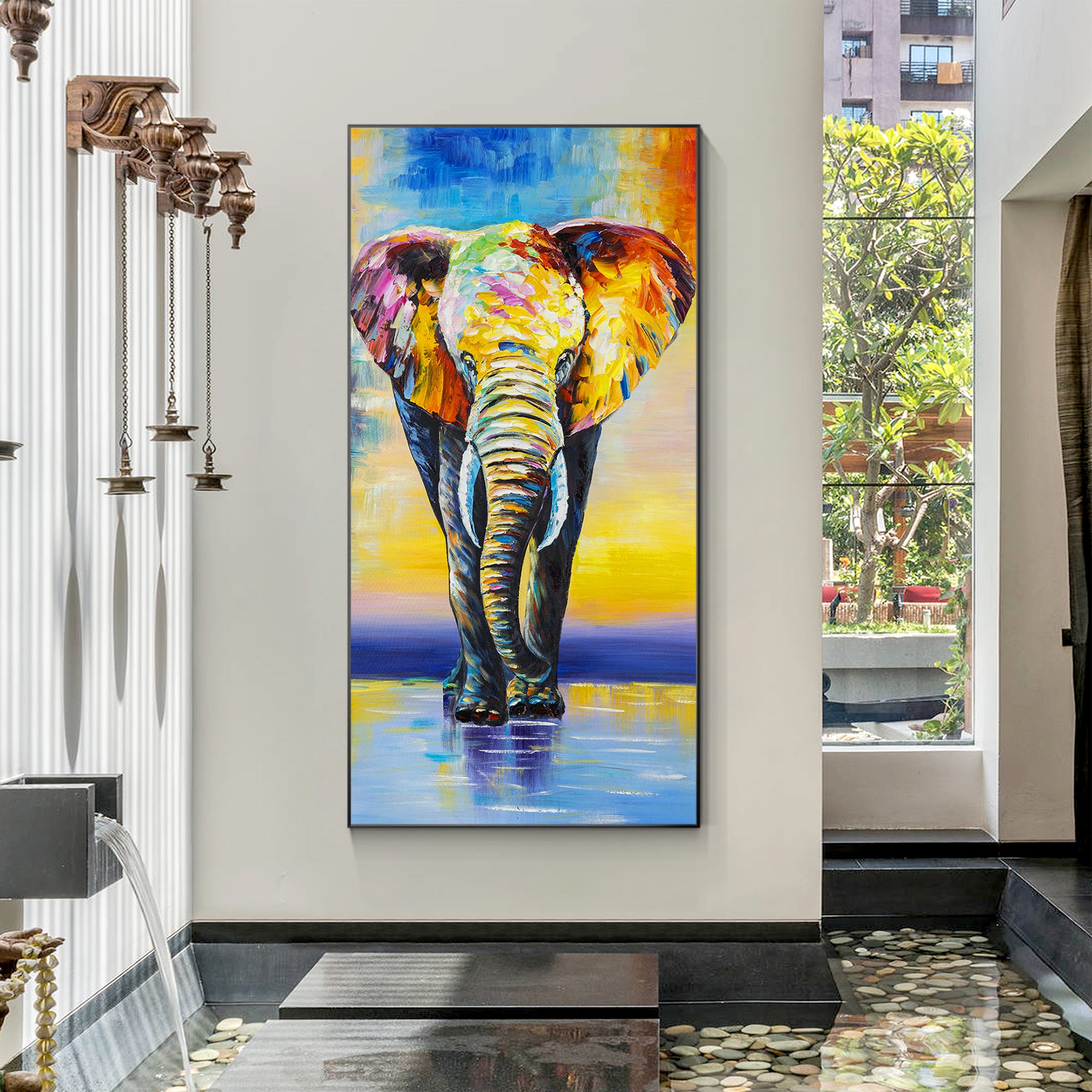 Luxury Glamourous Wildlife Oil Painting