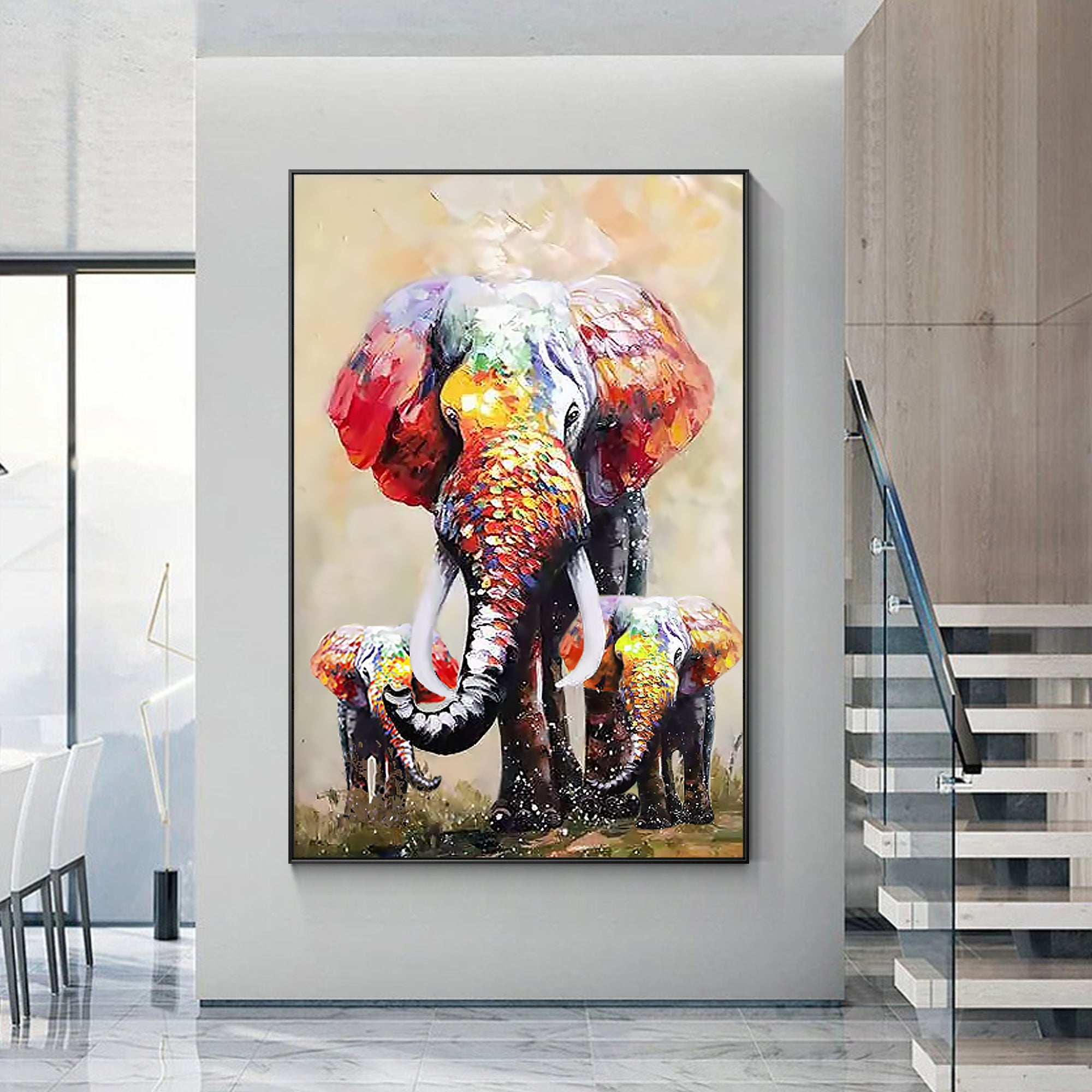 Luxury Glamourous Wildlife Oil Painting