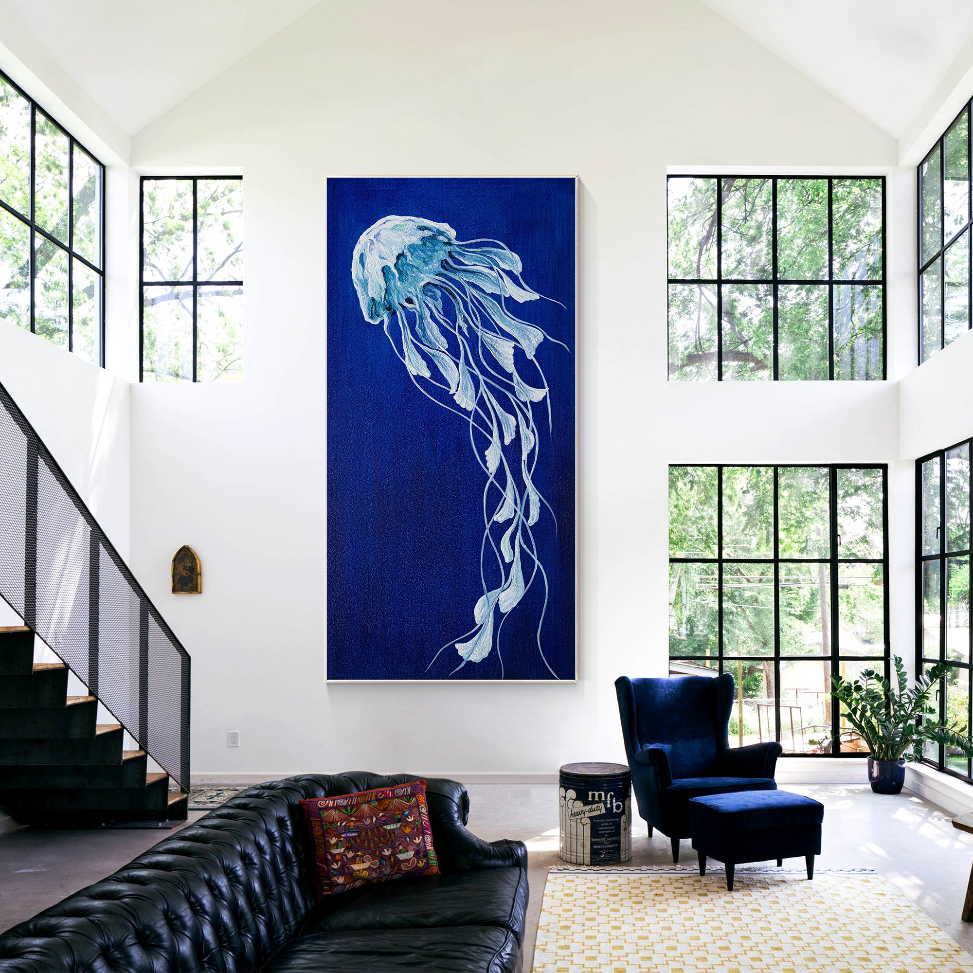 Marine Jellyfish Painting_W011