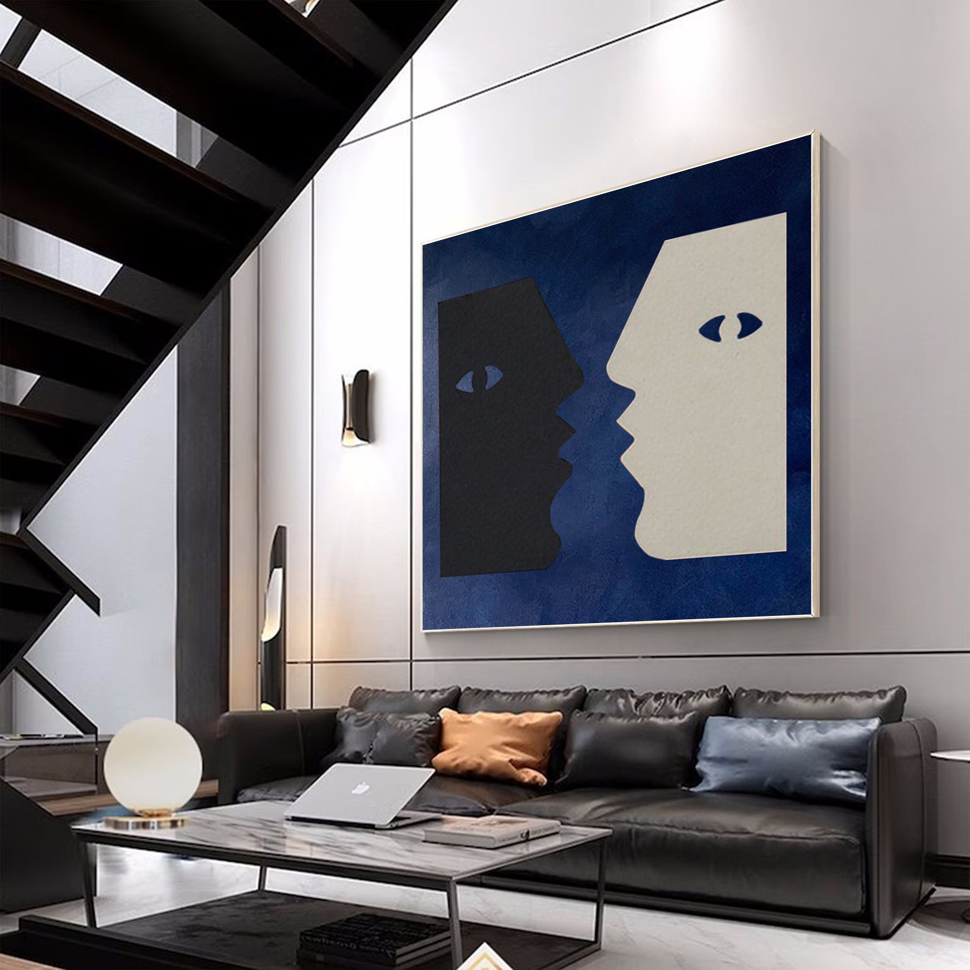 Minimalist Modern Portrait Oil Painting Picasso wall art