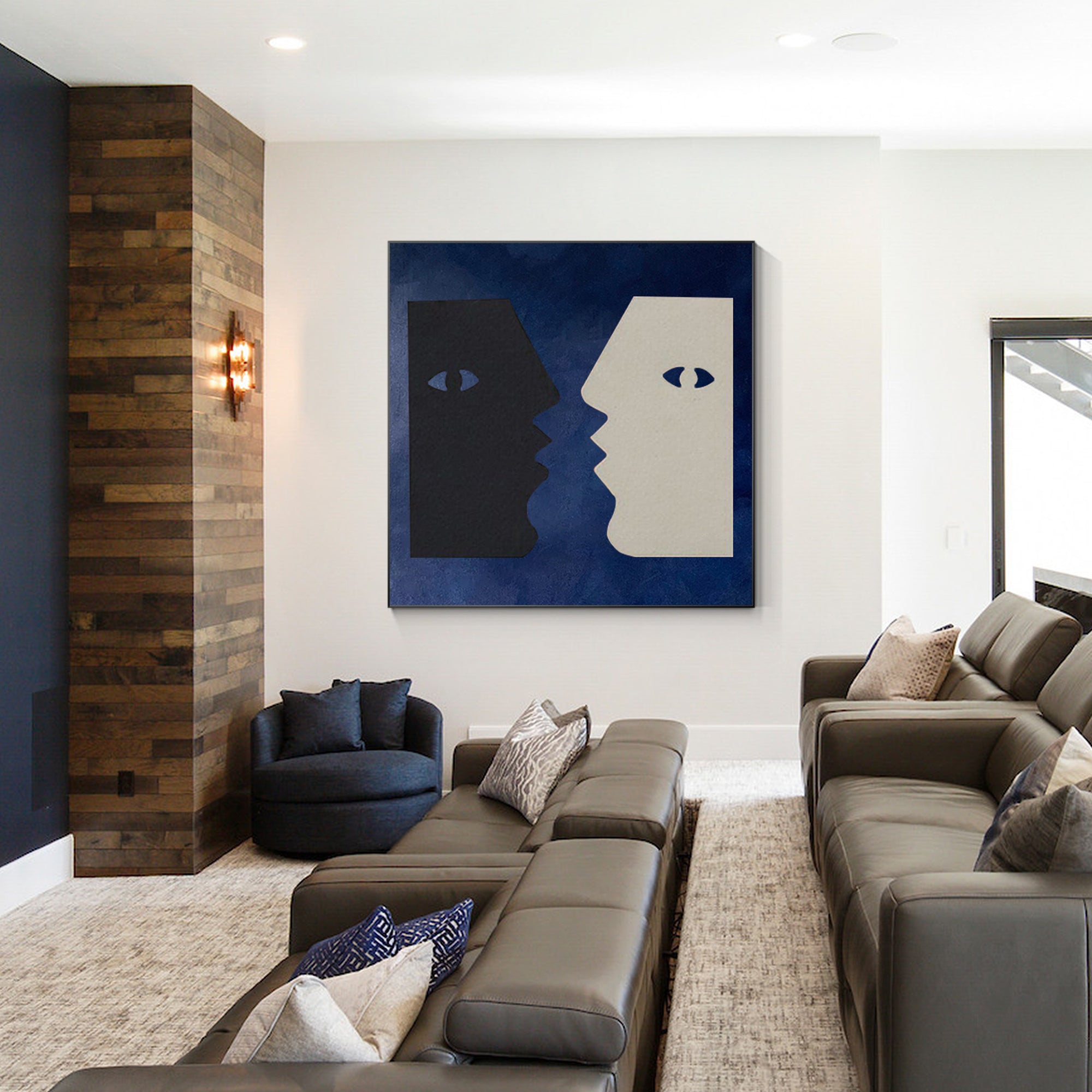 Minimalist Modern Portrait Oil Painting Picasso wall art