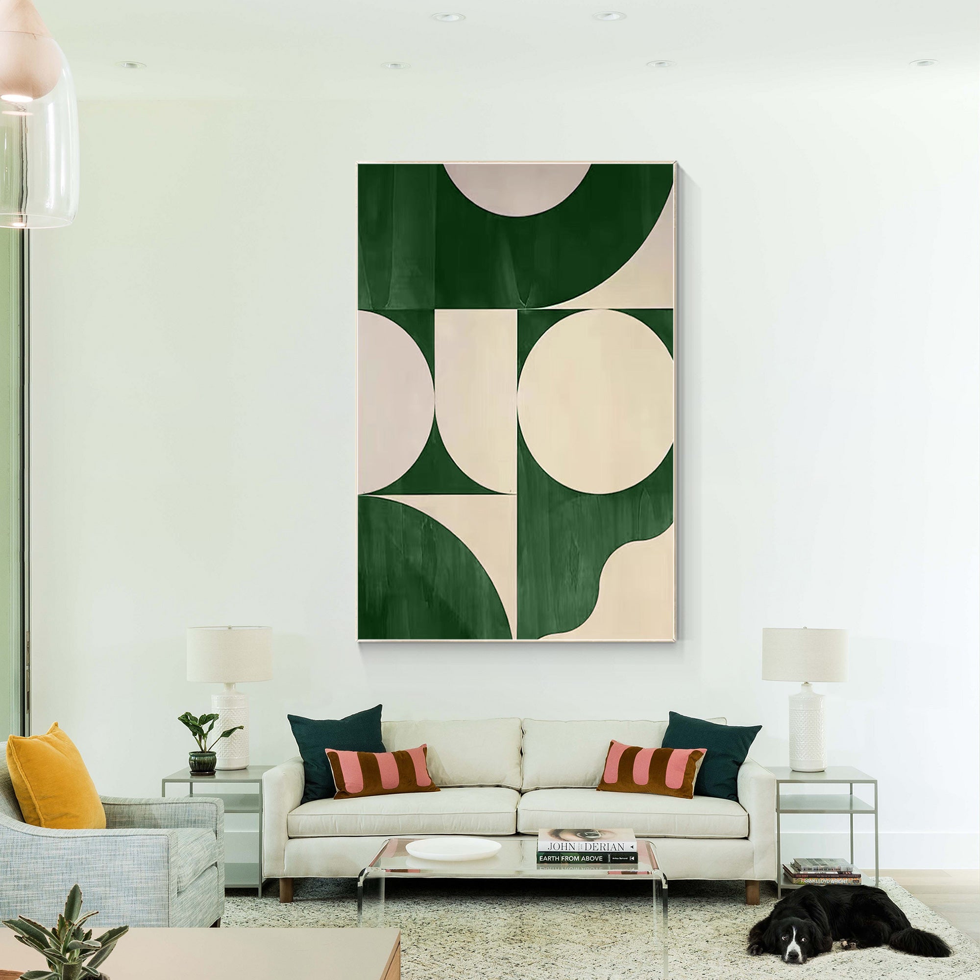 Modern Geometric Oil Painting