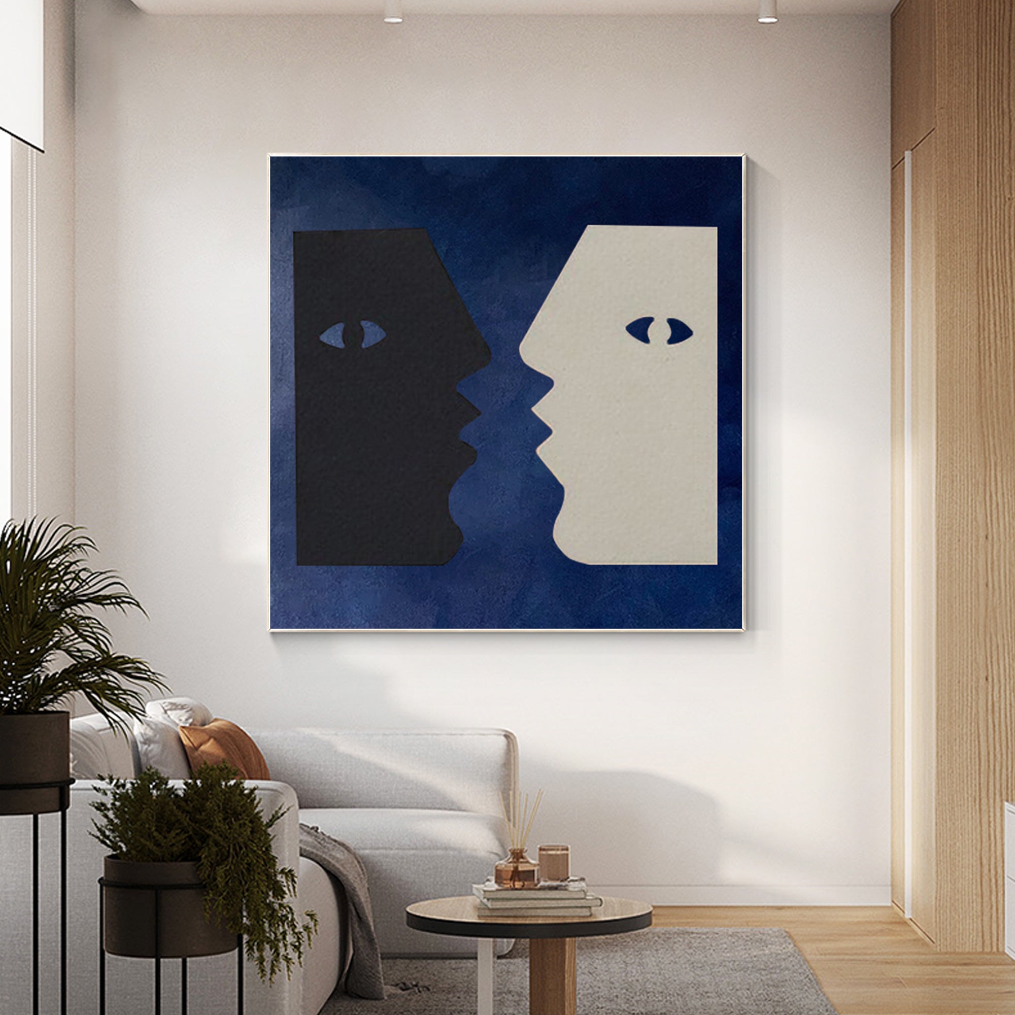 Minimalist Modern Portrait Oil Painting Picasso wall art