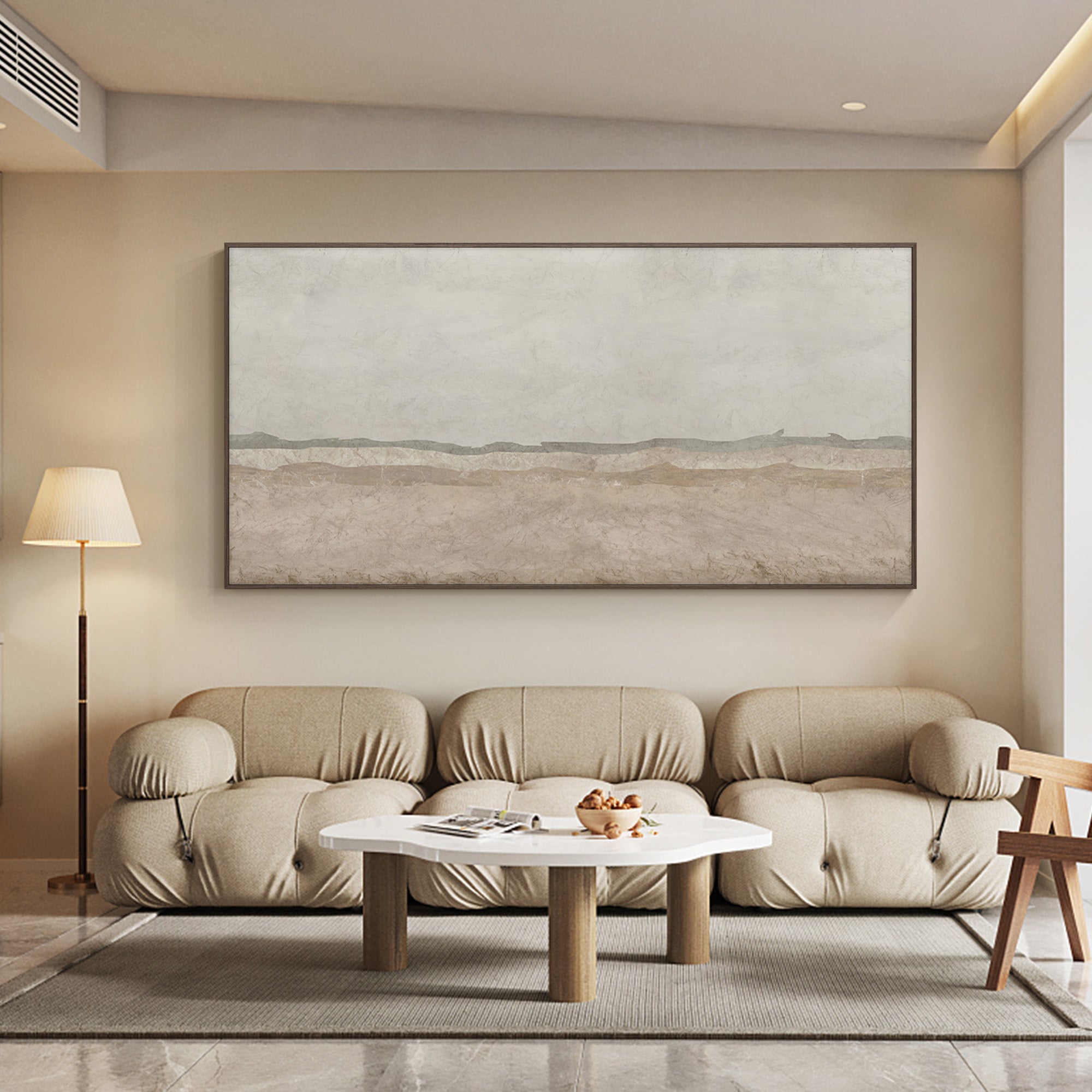 Japanese Style Abstract Painting horizontal Art