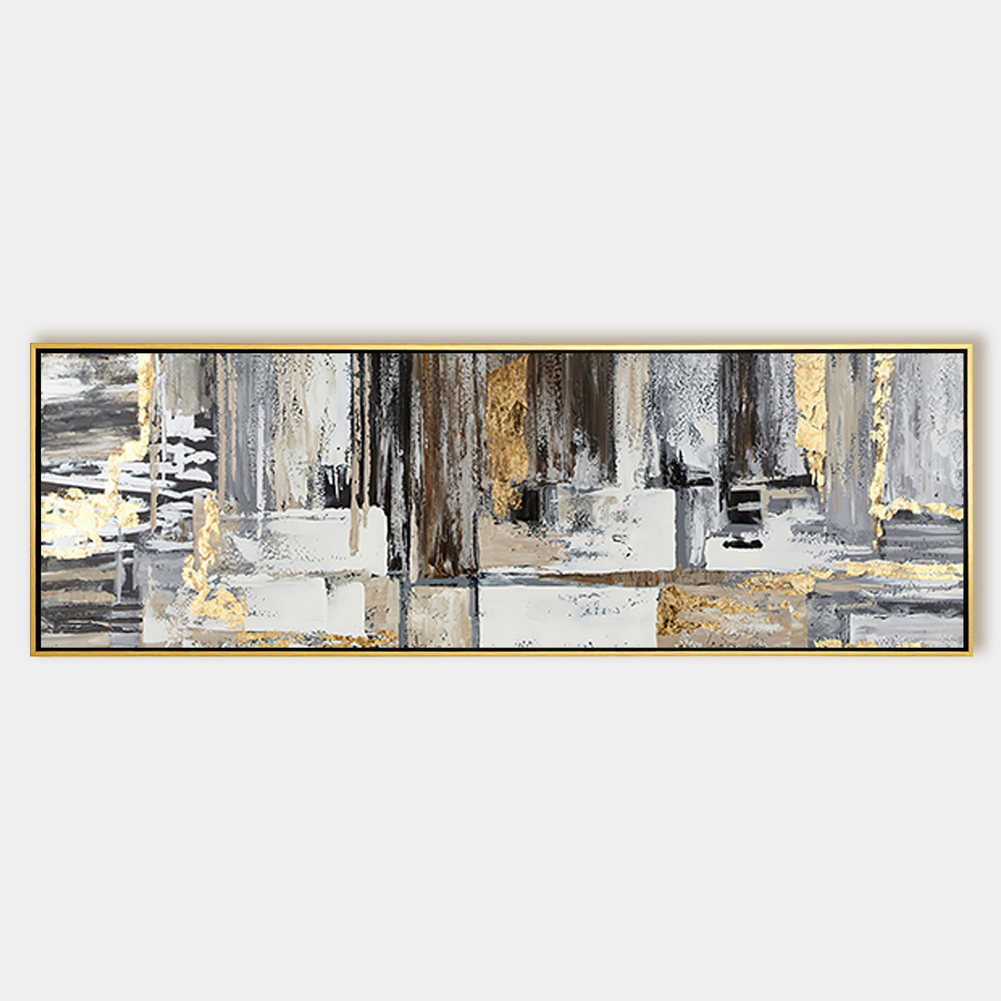 Modern Abstract Oil Painting Long Horizontal Art