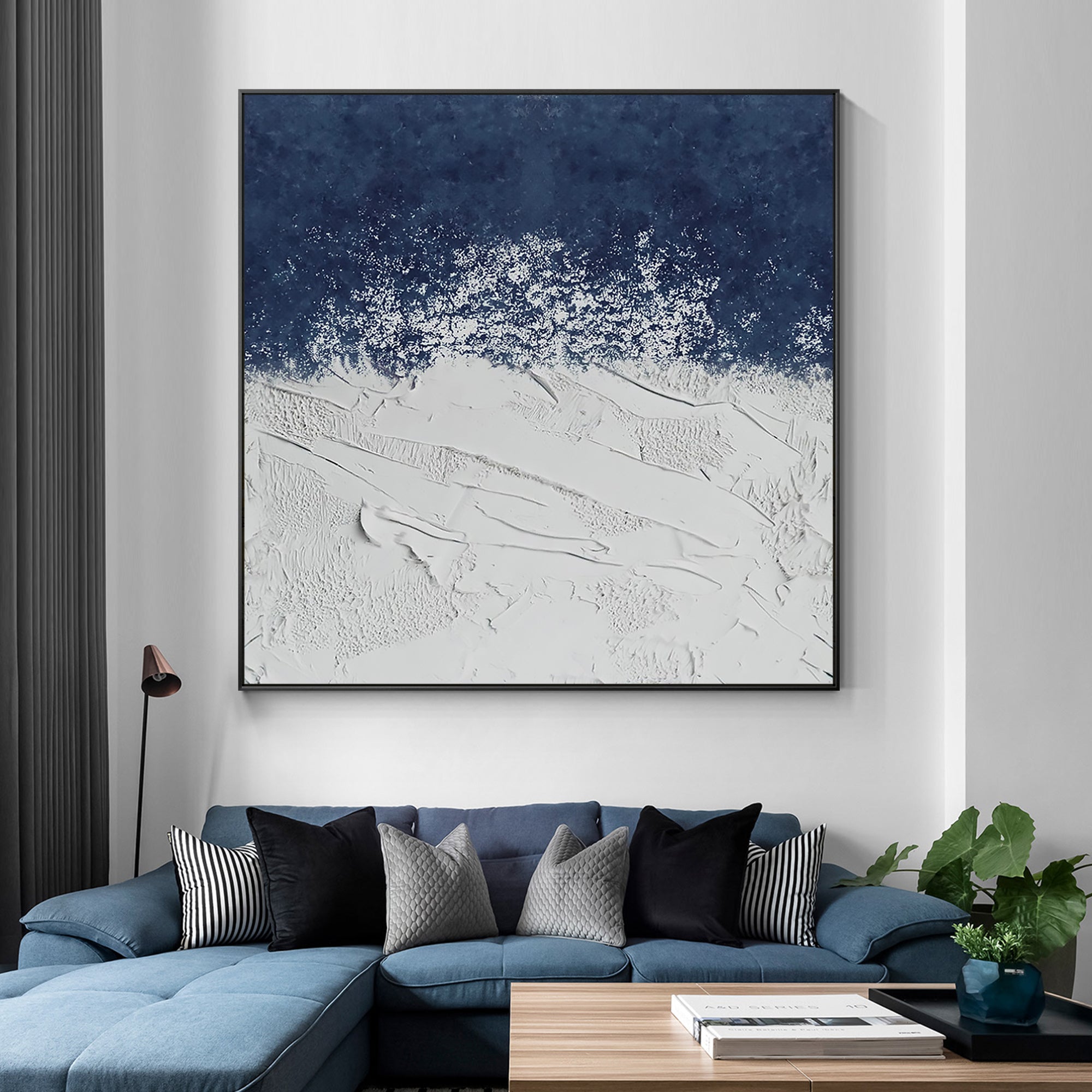 Minimalist Modern Abstract Oil Painting