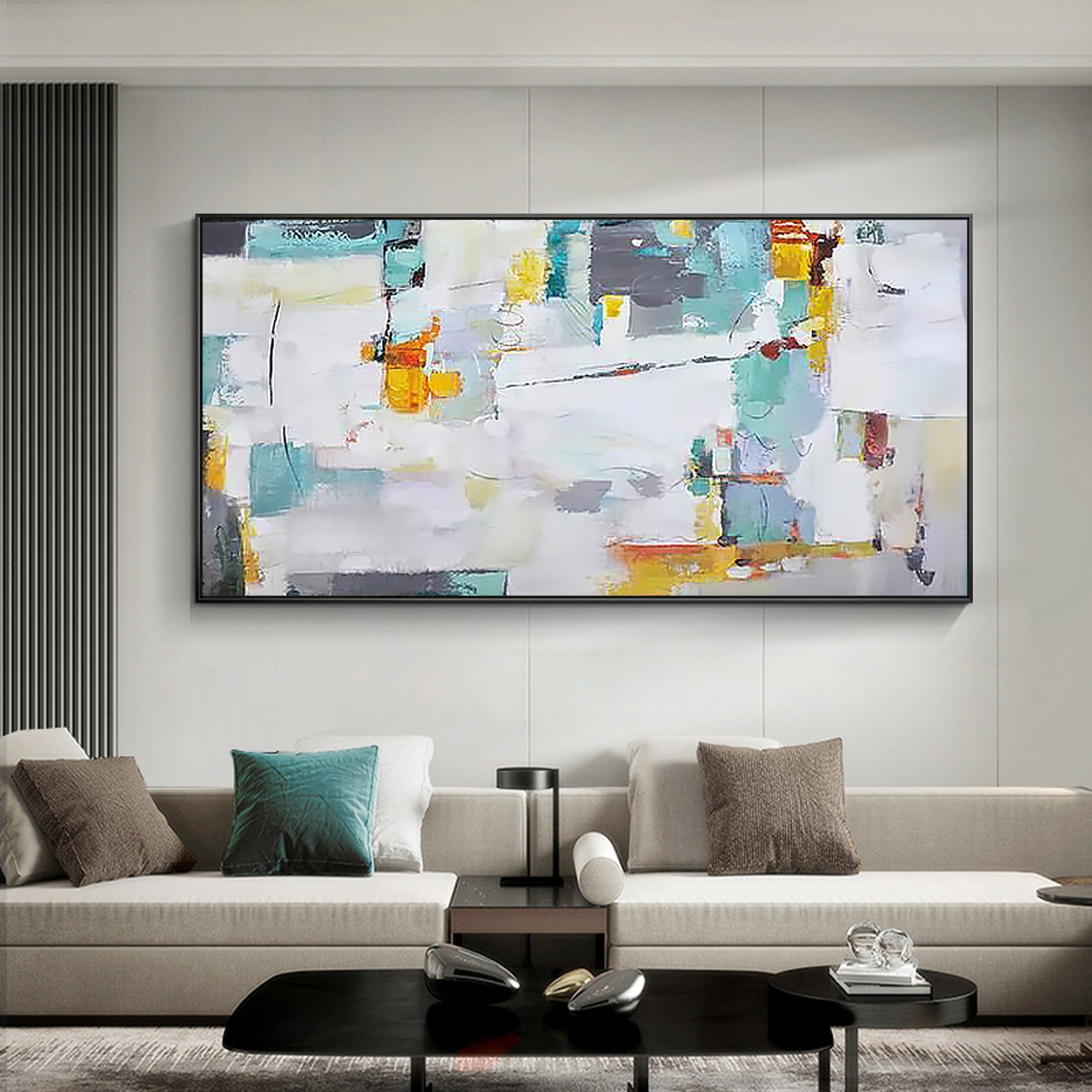 Modern Abstract Oil Painting on Canvas