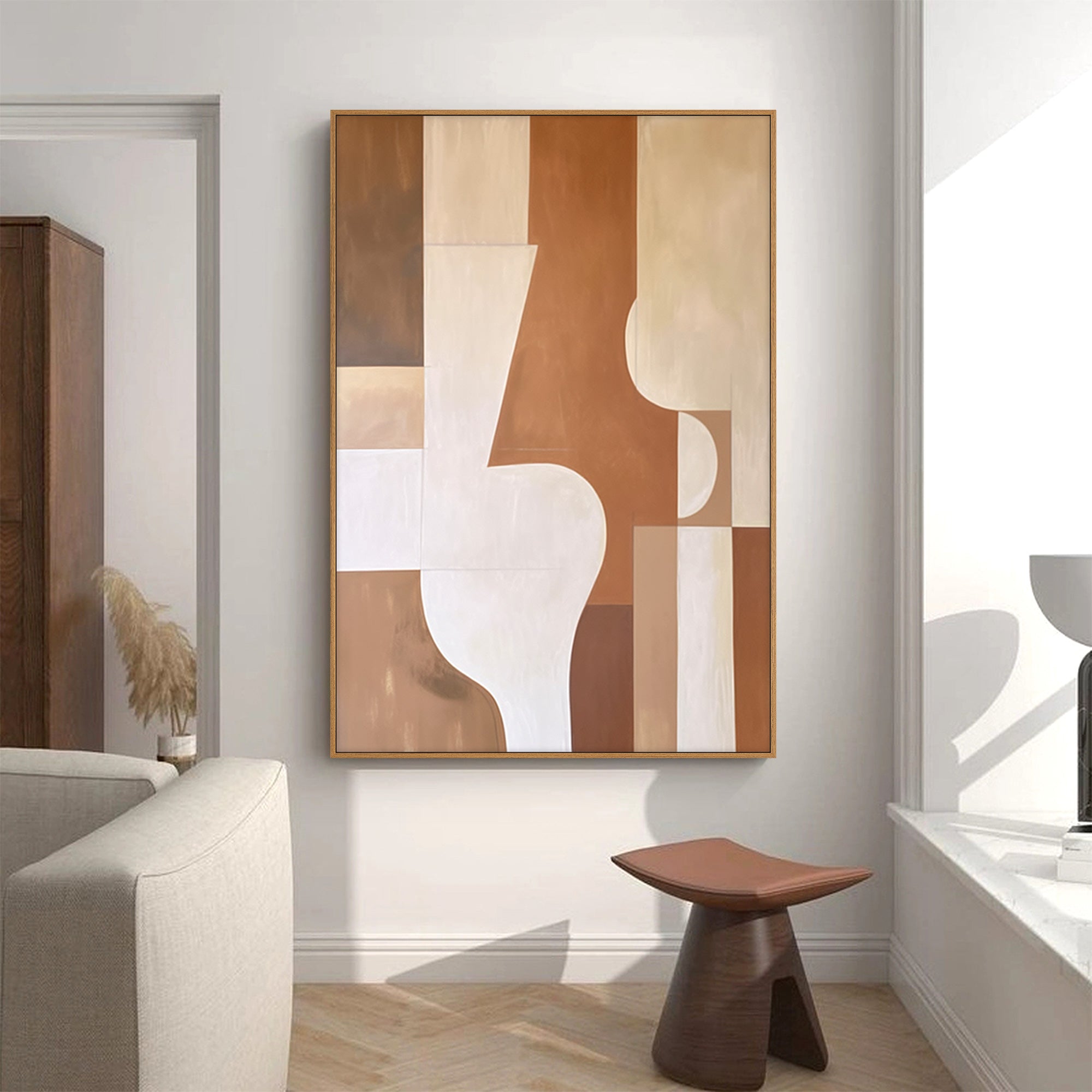 Modern Geometric Oil Painting