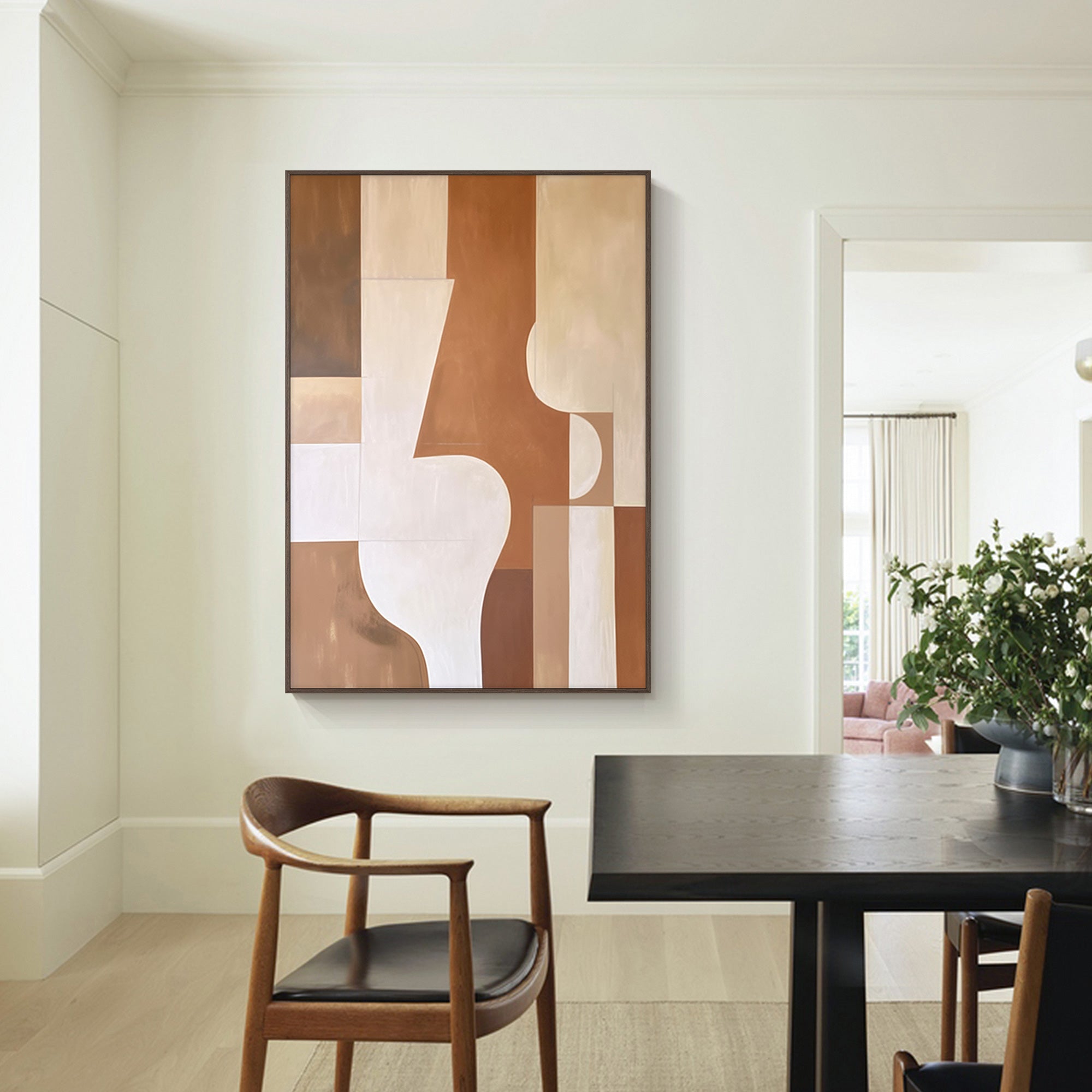 Modern Geometric Oil Painting