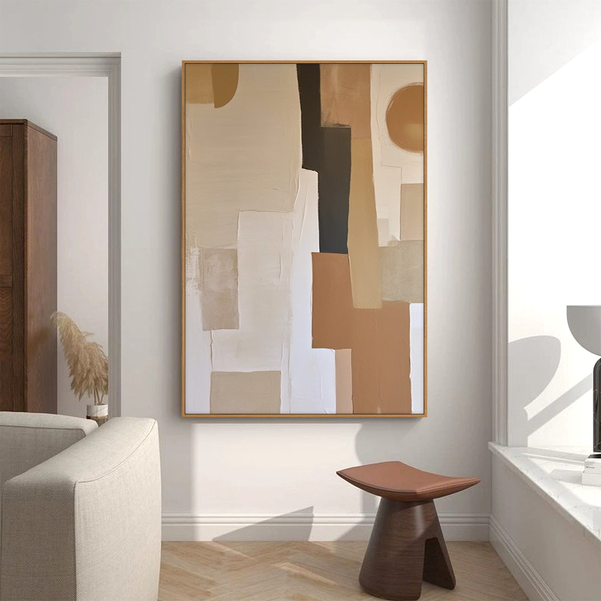 Modern Geometric Oil Painting