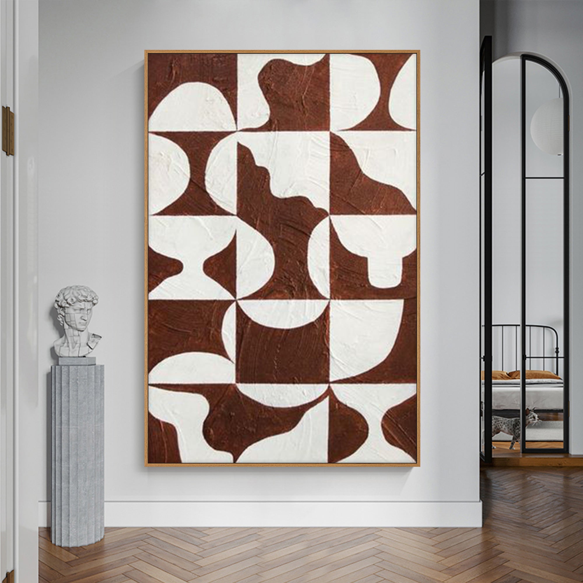 Modern Geometric Oil Painting