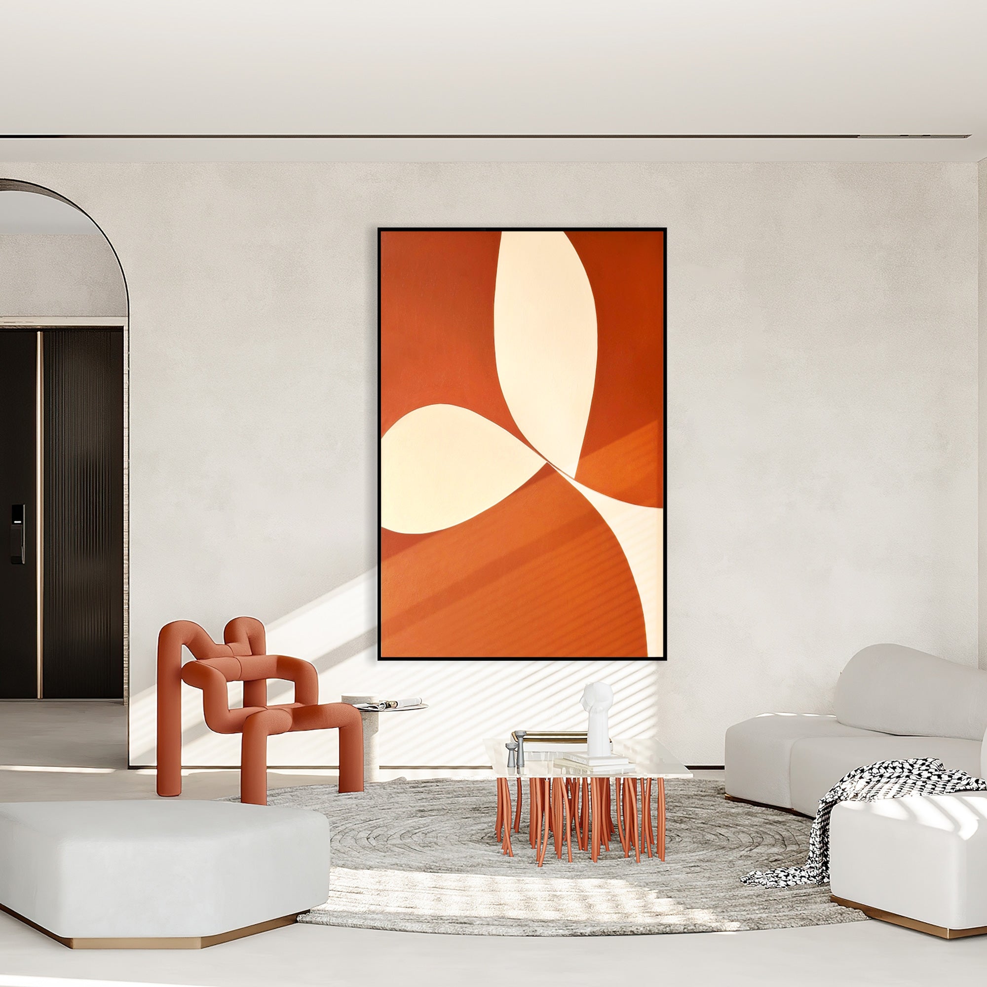 Modern Geometric Oil Painting