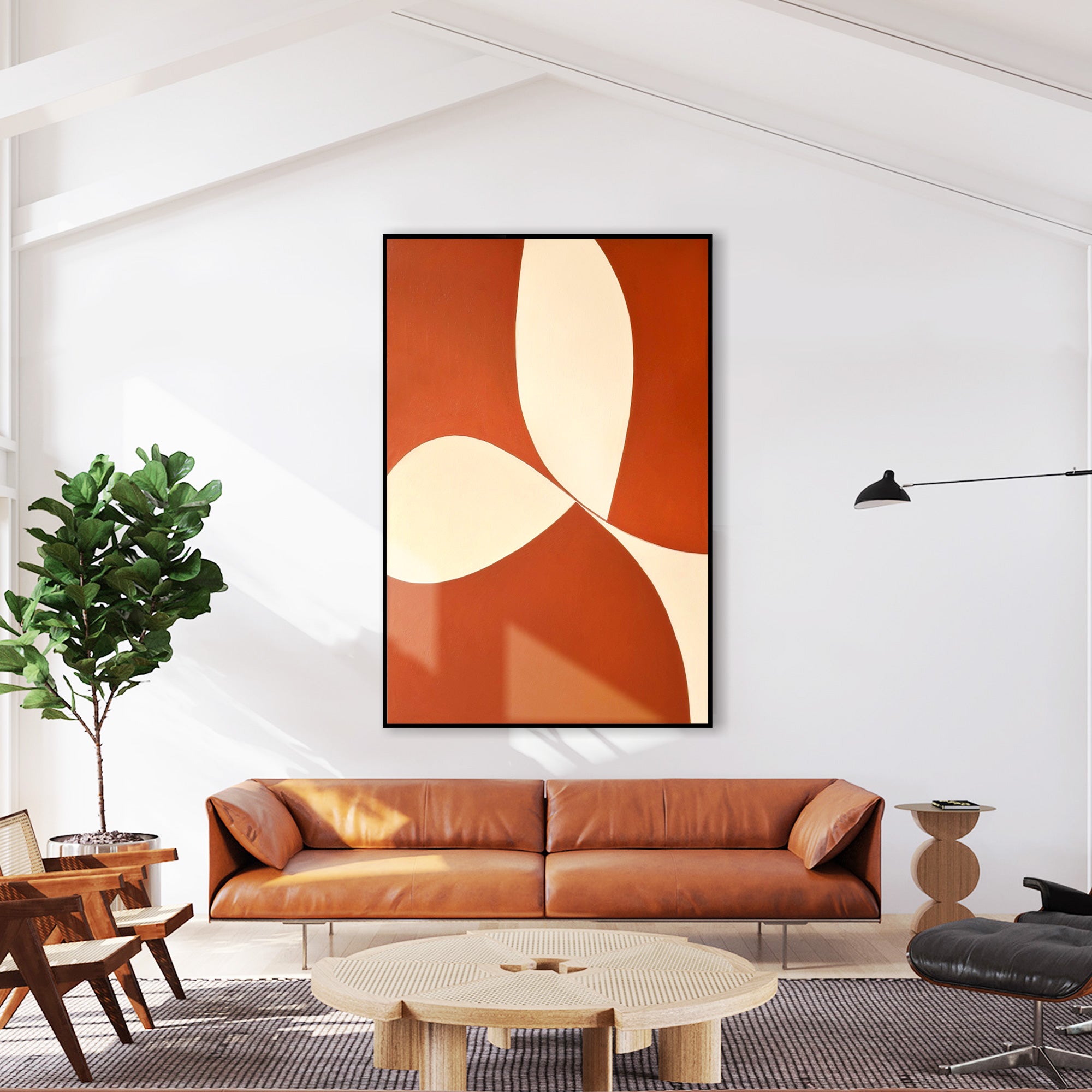 Modern Geometric Oil Painting