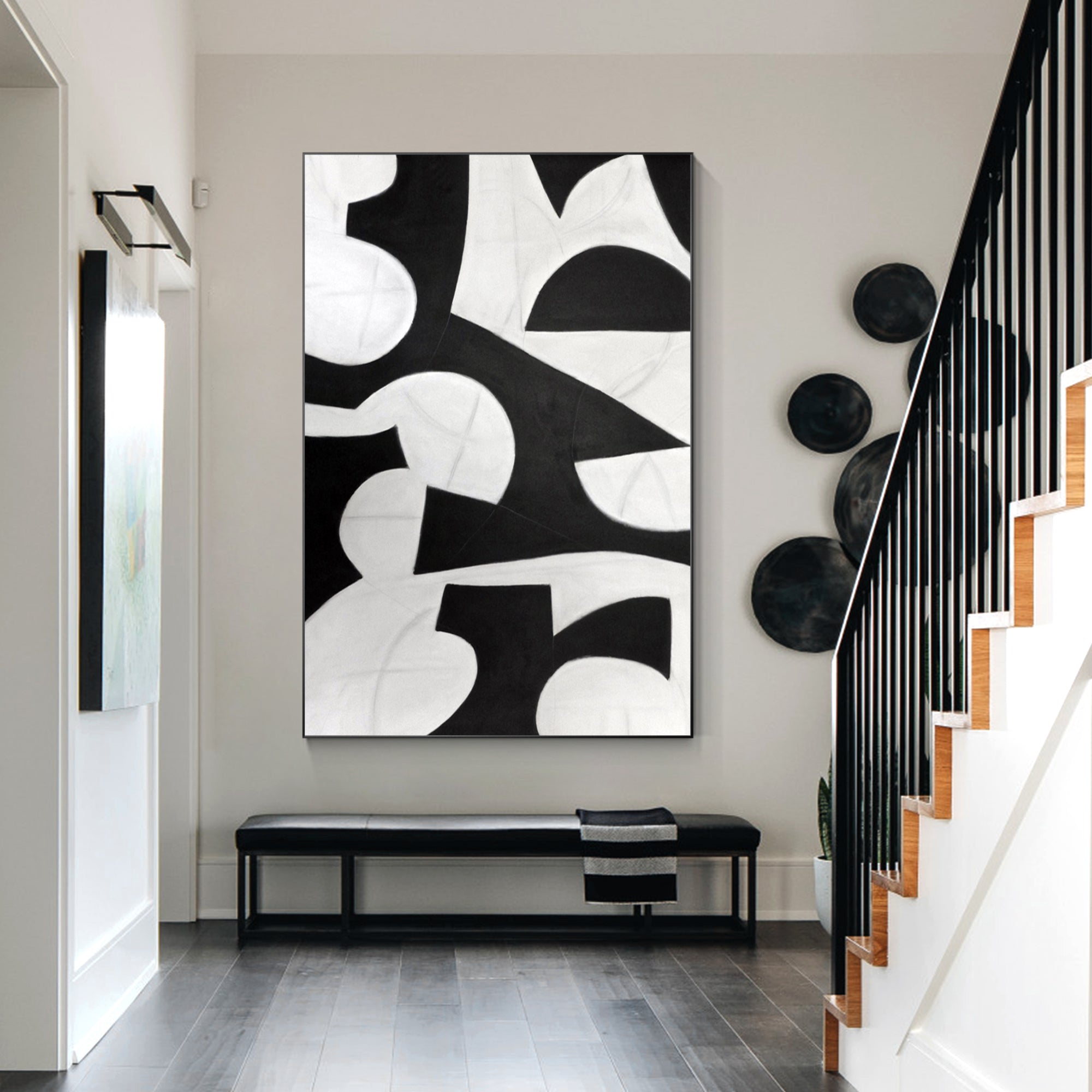 Modern Geometric Oil Painting