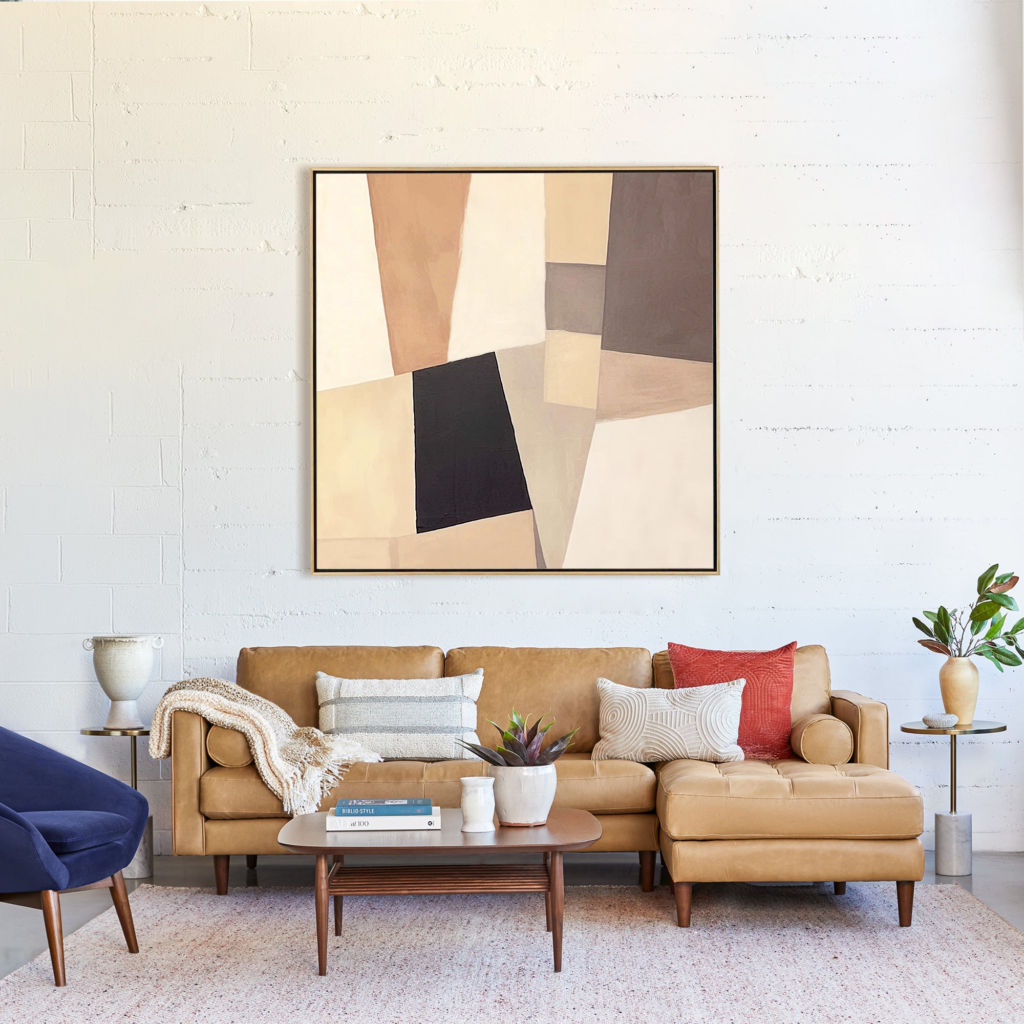 Modern Geometric Oil Painting