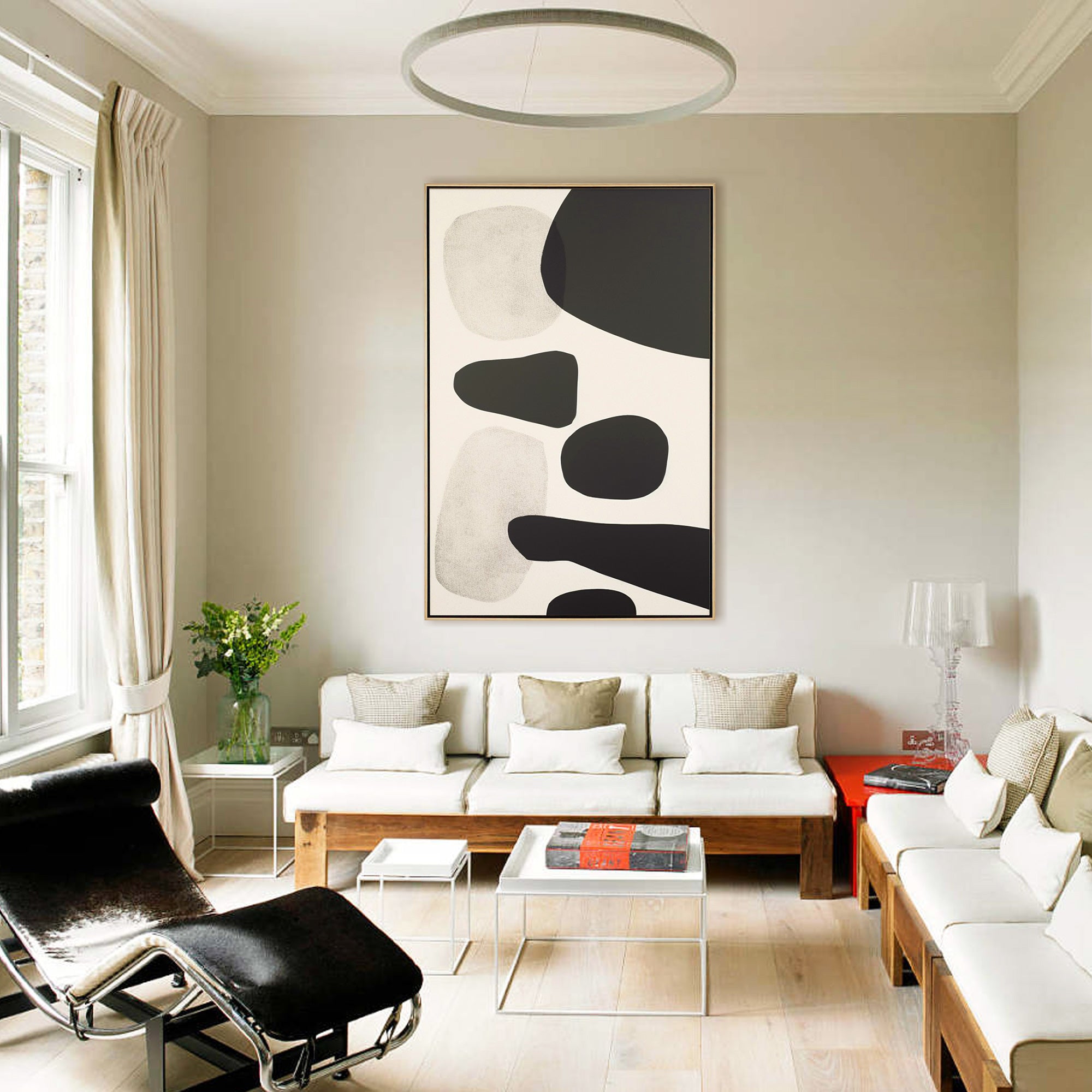 Modern Geometric Oil Painting