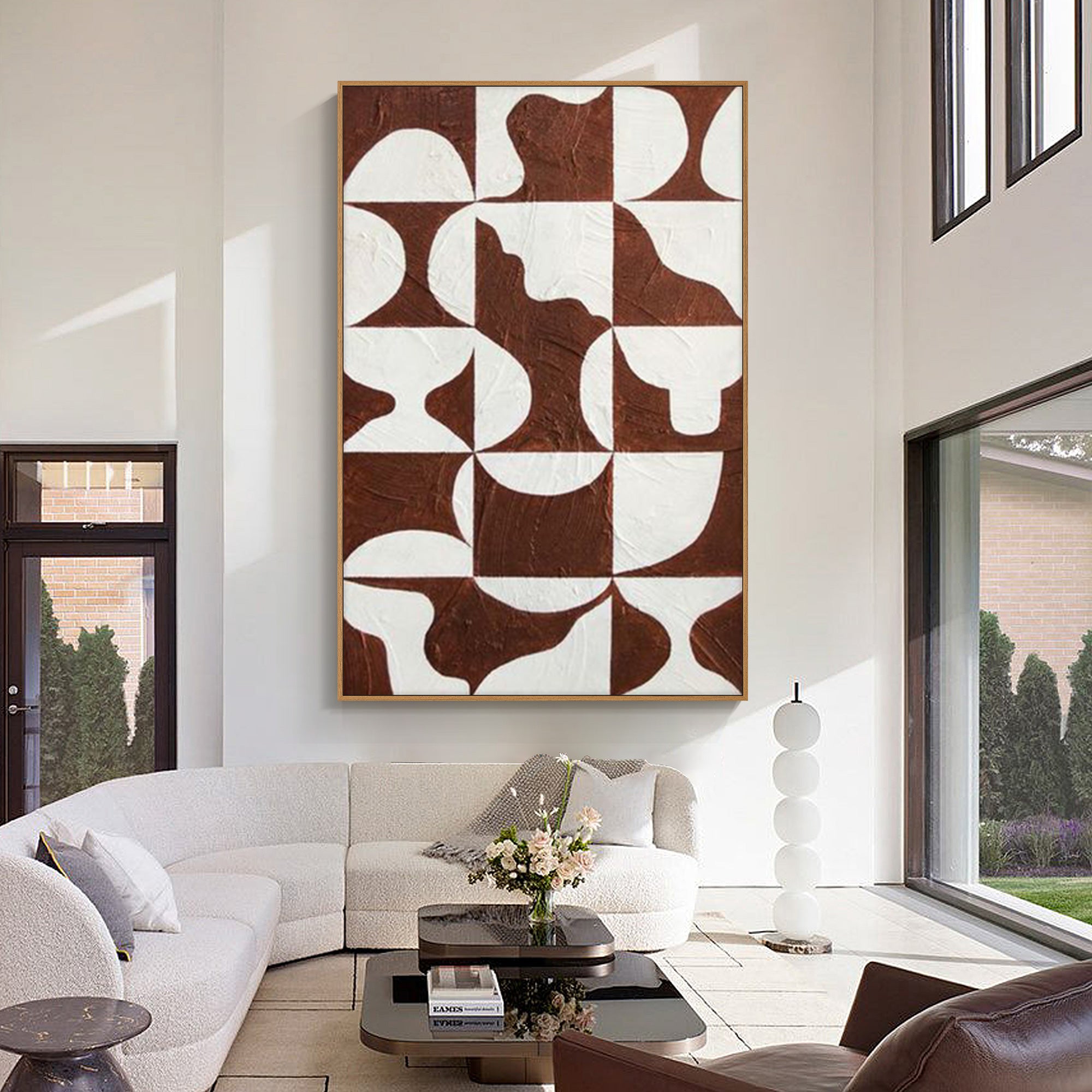 Modern Geometric Oil Painting