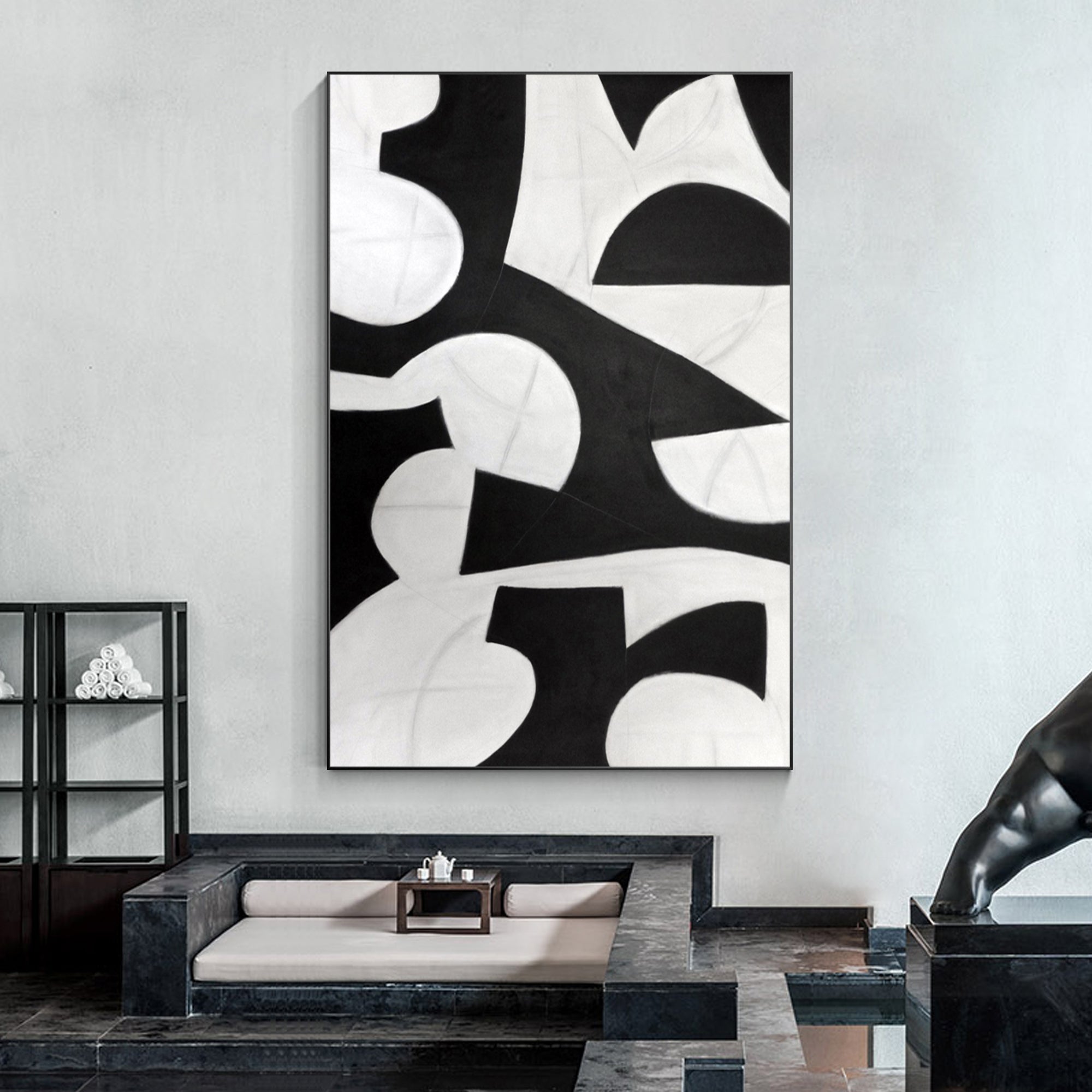 Modern Geometric Oil Painting