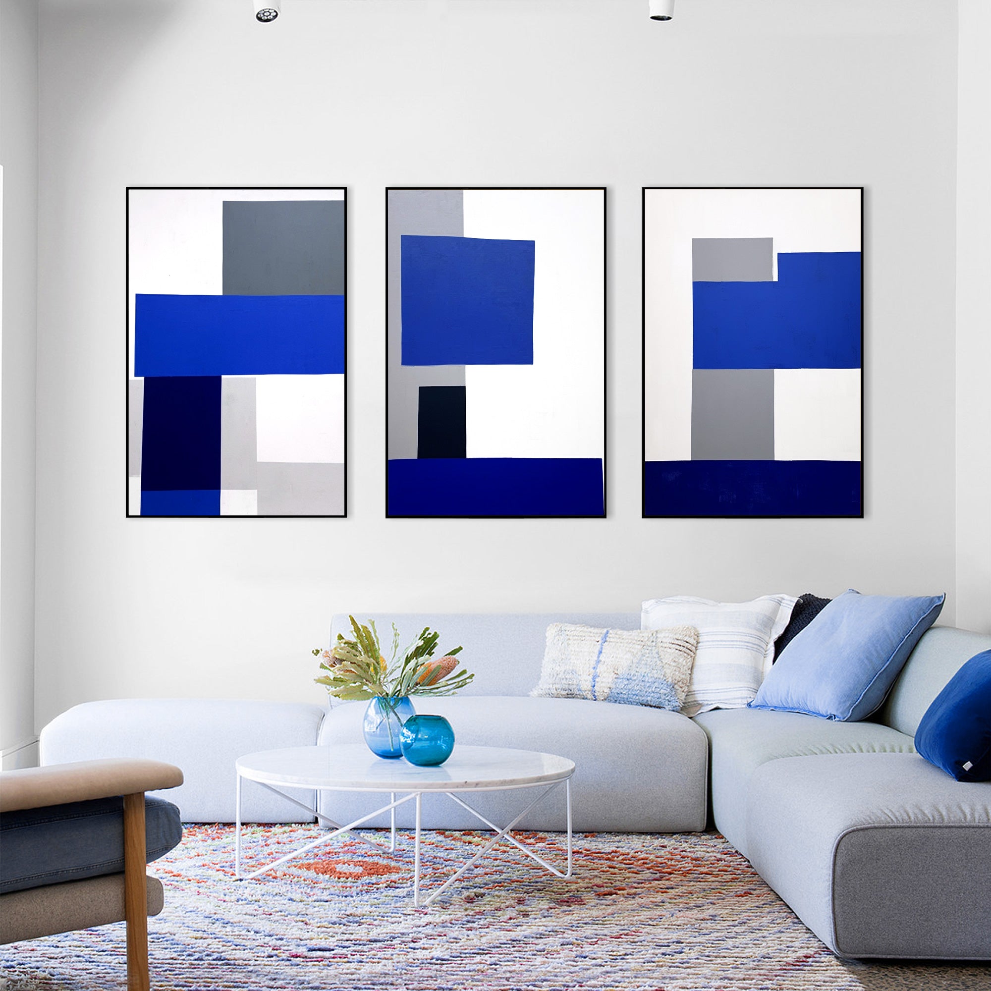 Modern Geometric Oil Painting