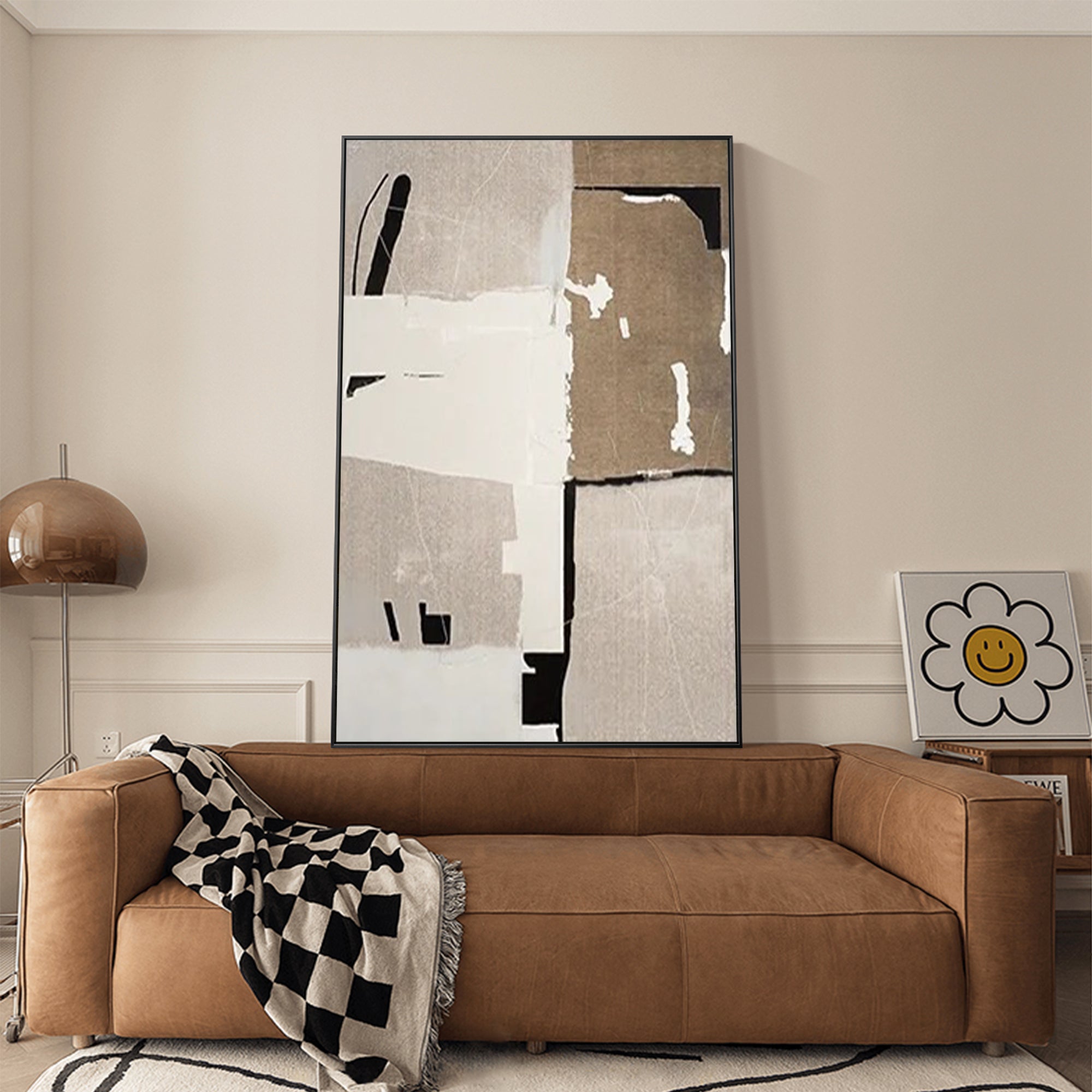 Modern Geometric Oil Painting