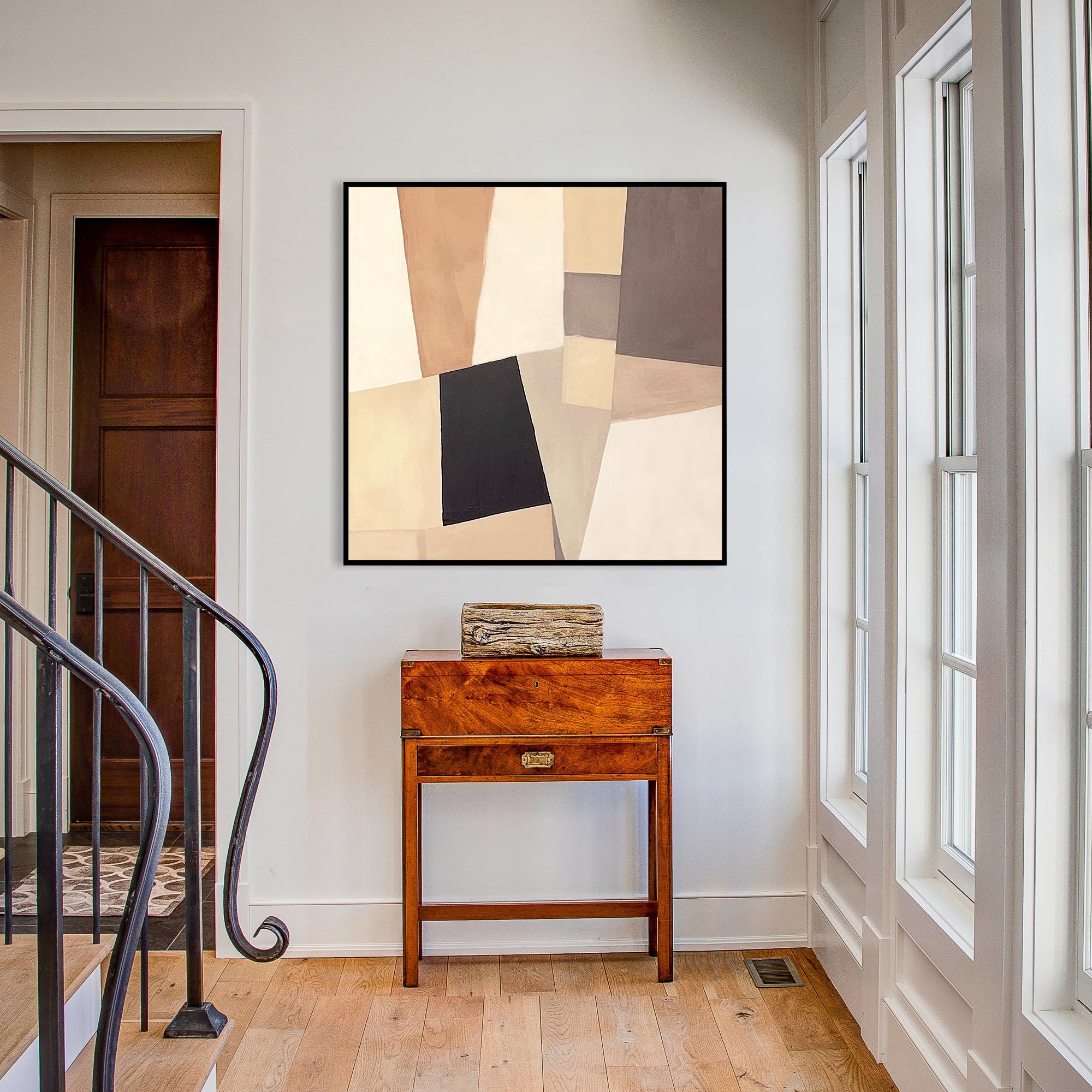 Modern Geometric Oil Painting