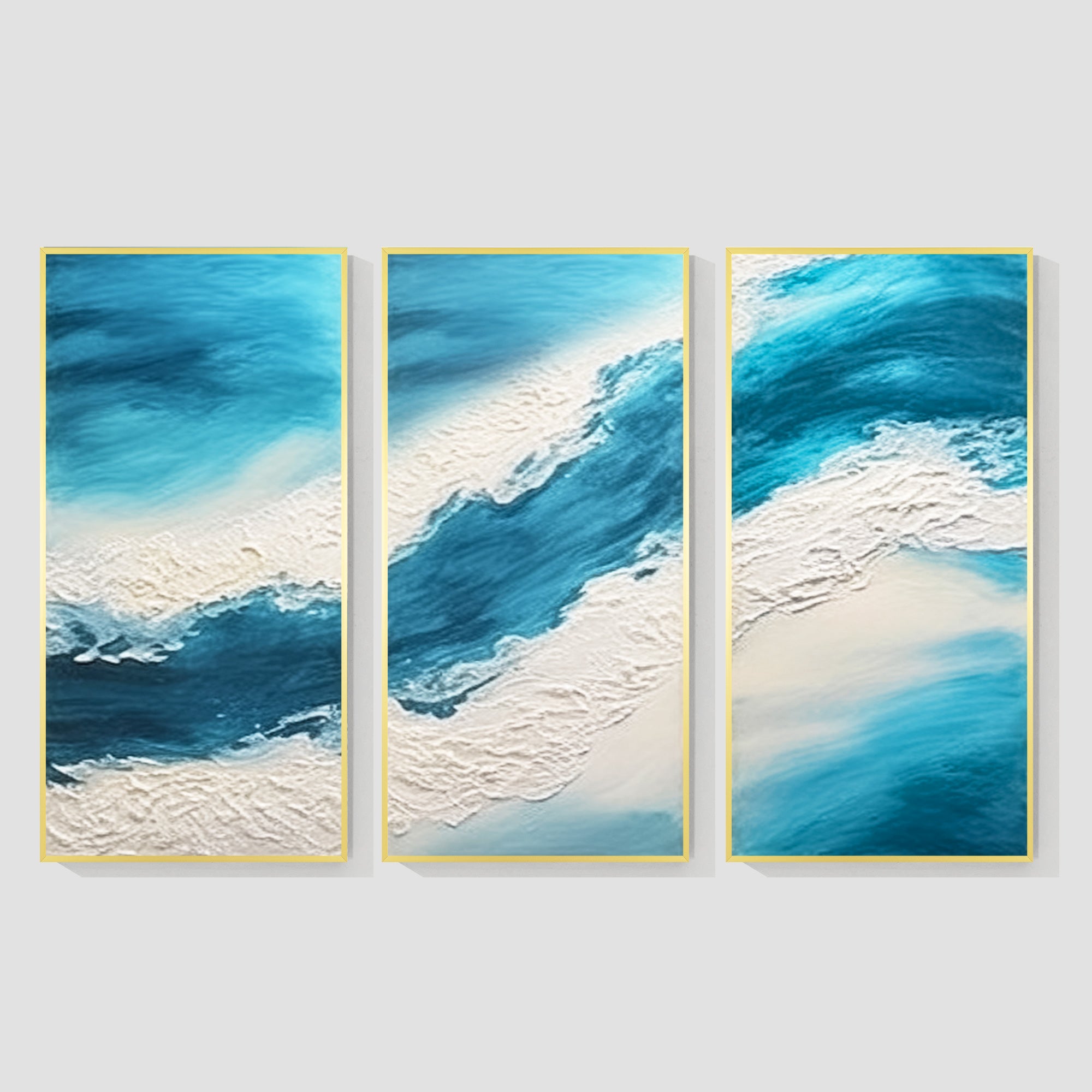 Modern abstract seascape  texture oil  painting