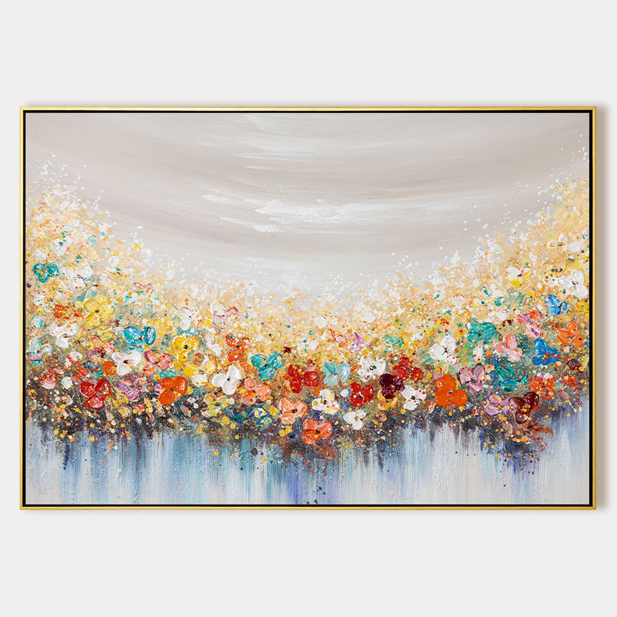 Colorful Flower painting LandScape WildFlower