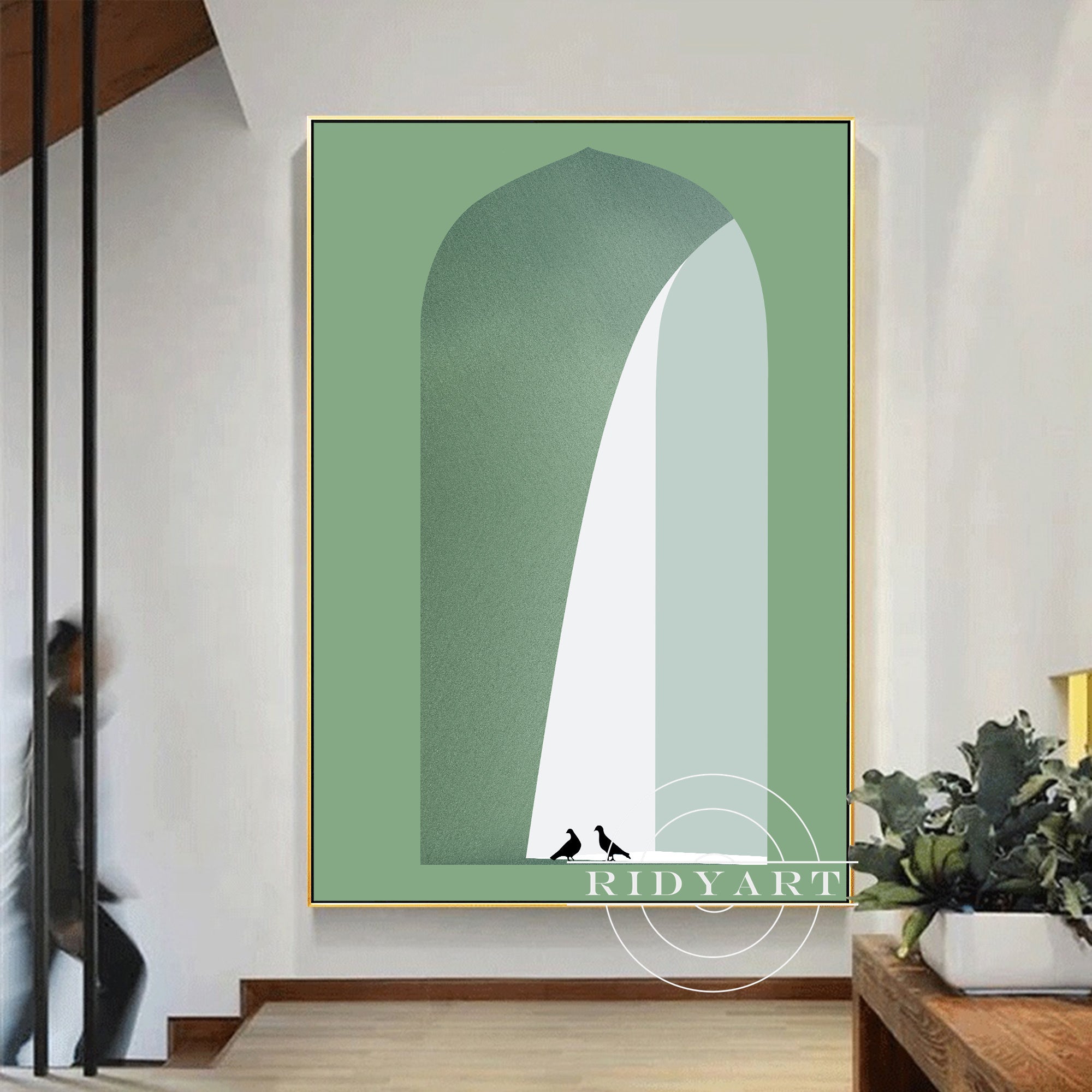 Wandkunst „Sage Green Mountain“