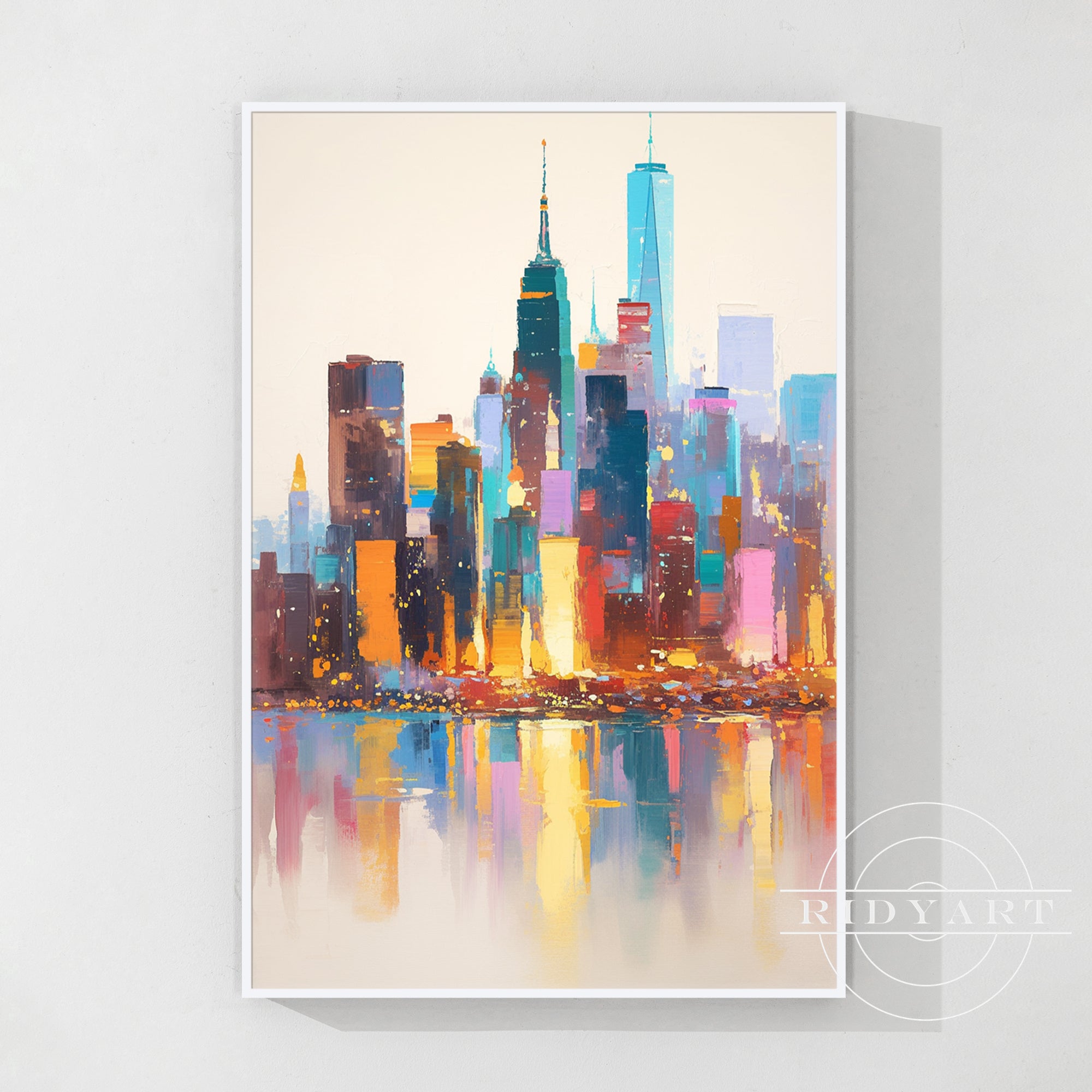 Ölgemälde „Skyline von Chicago“