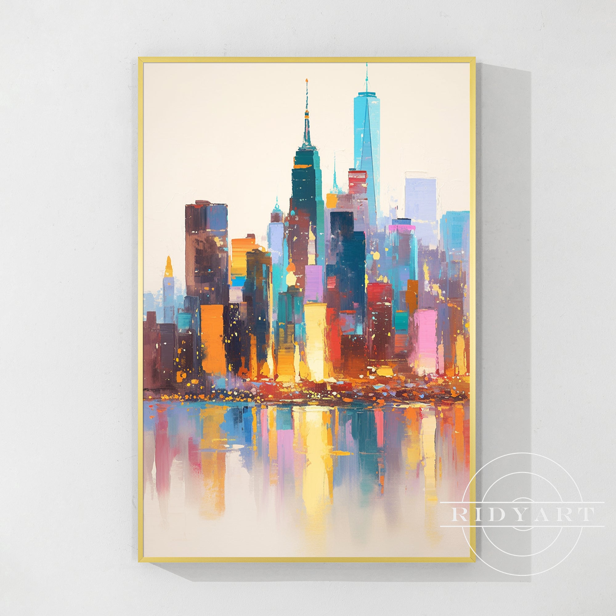 Ölgemälde „Skyline von Chicago“