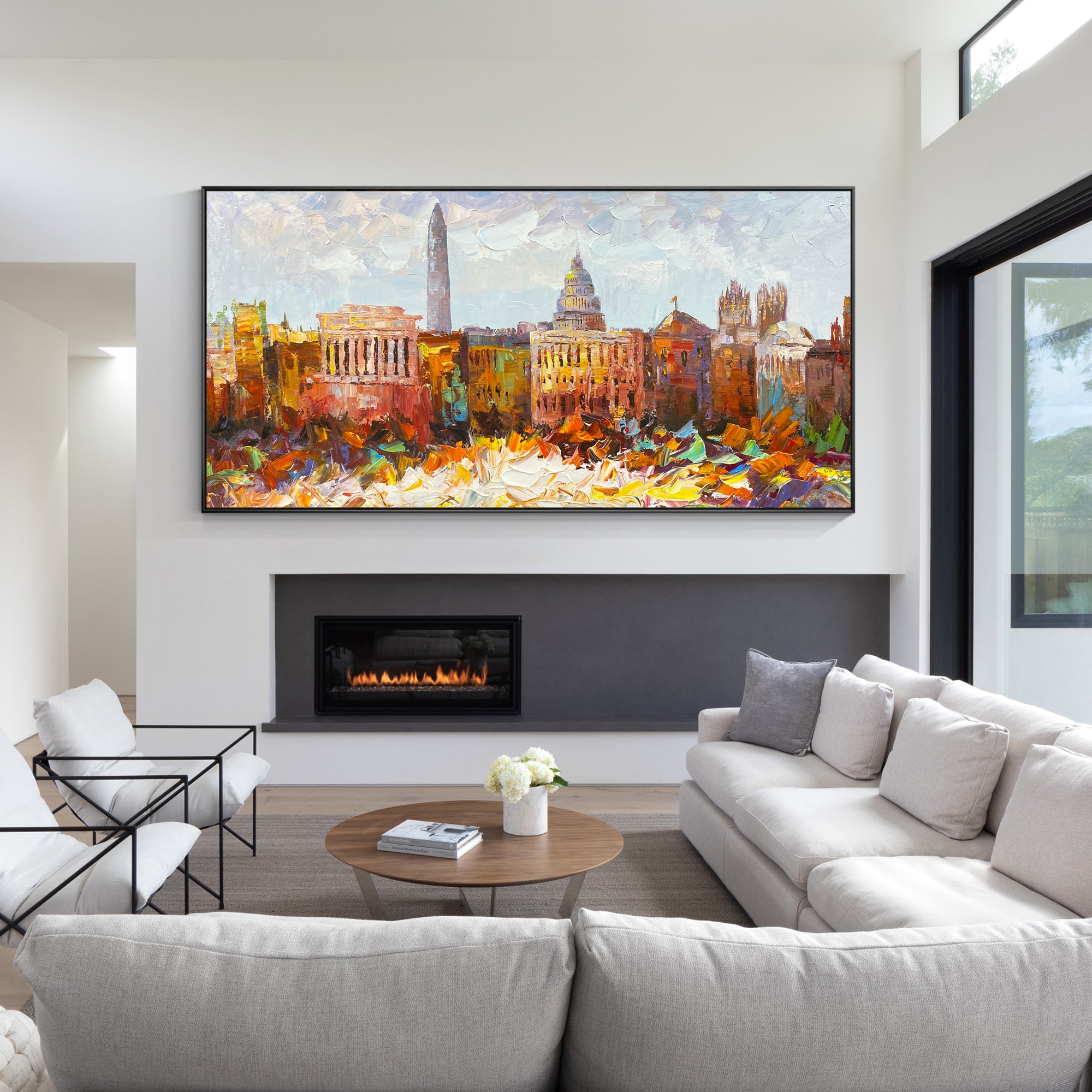 Oil Painting Cityscape Art