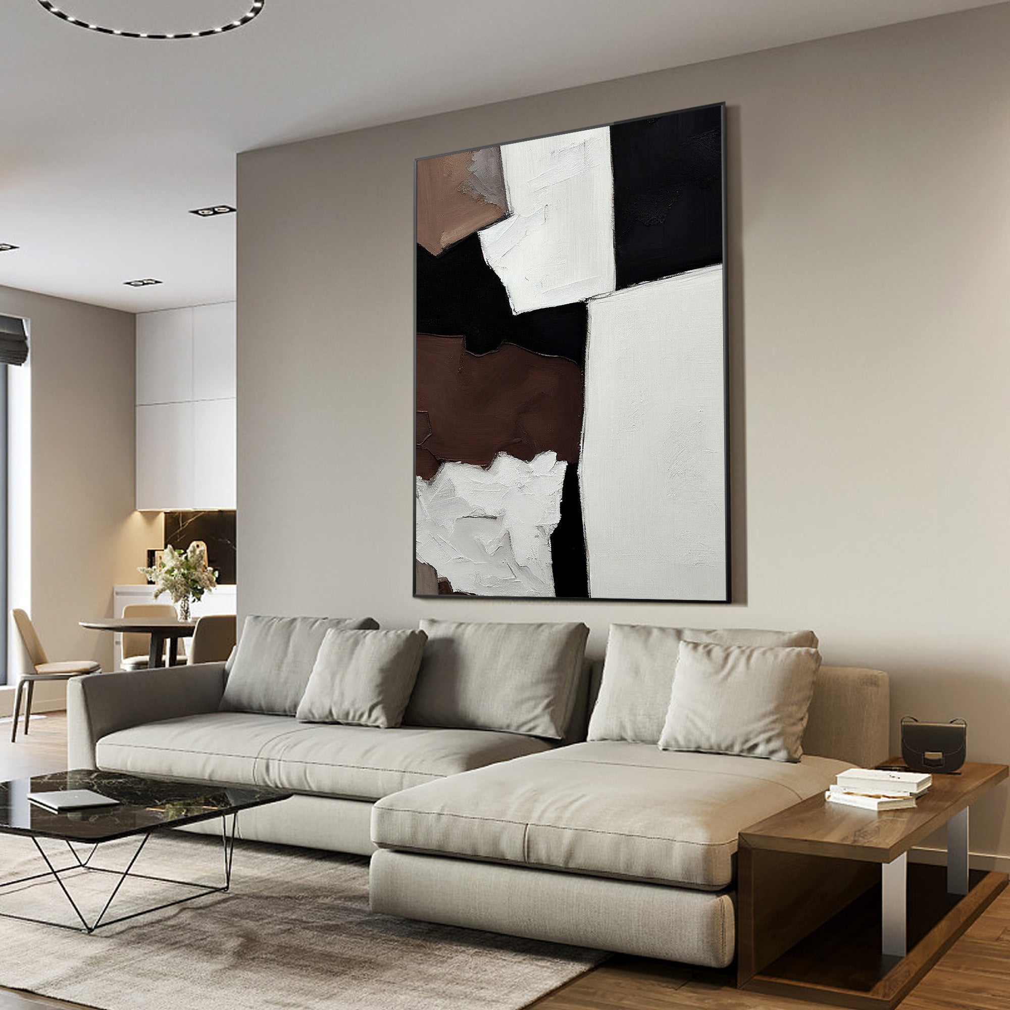 Original geometric art painting