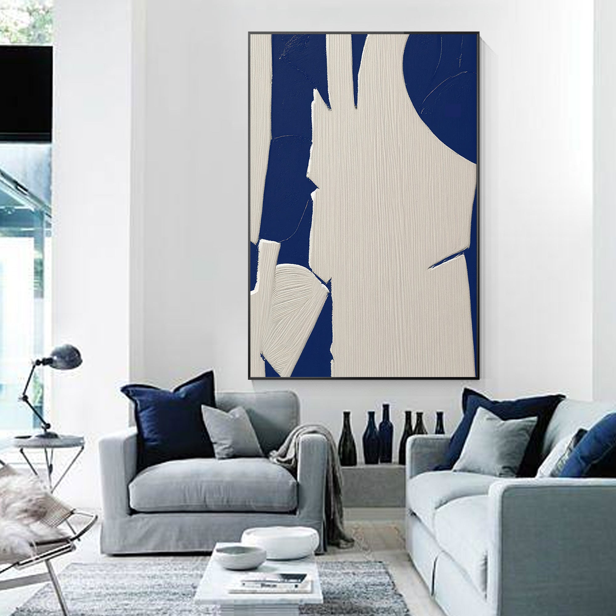 Original geometric art painting